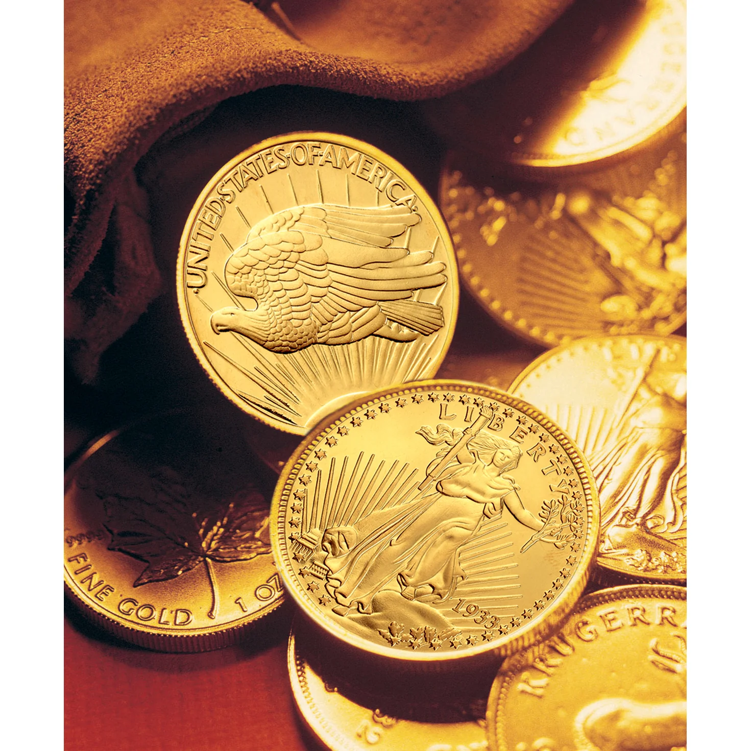 1933 $20 24k Gold Layered Double Eagle Replica Coin - Image 3