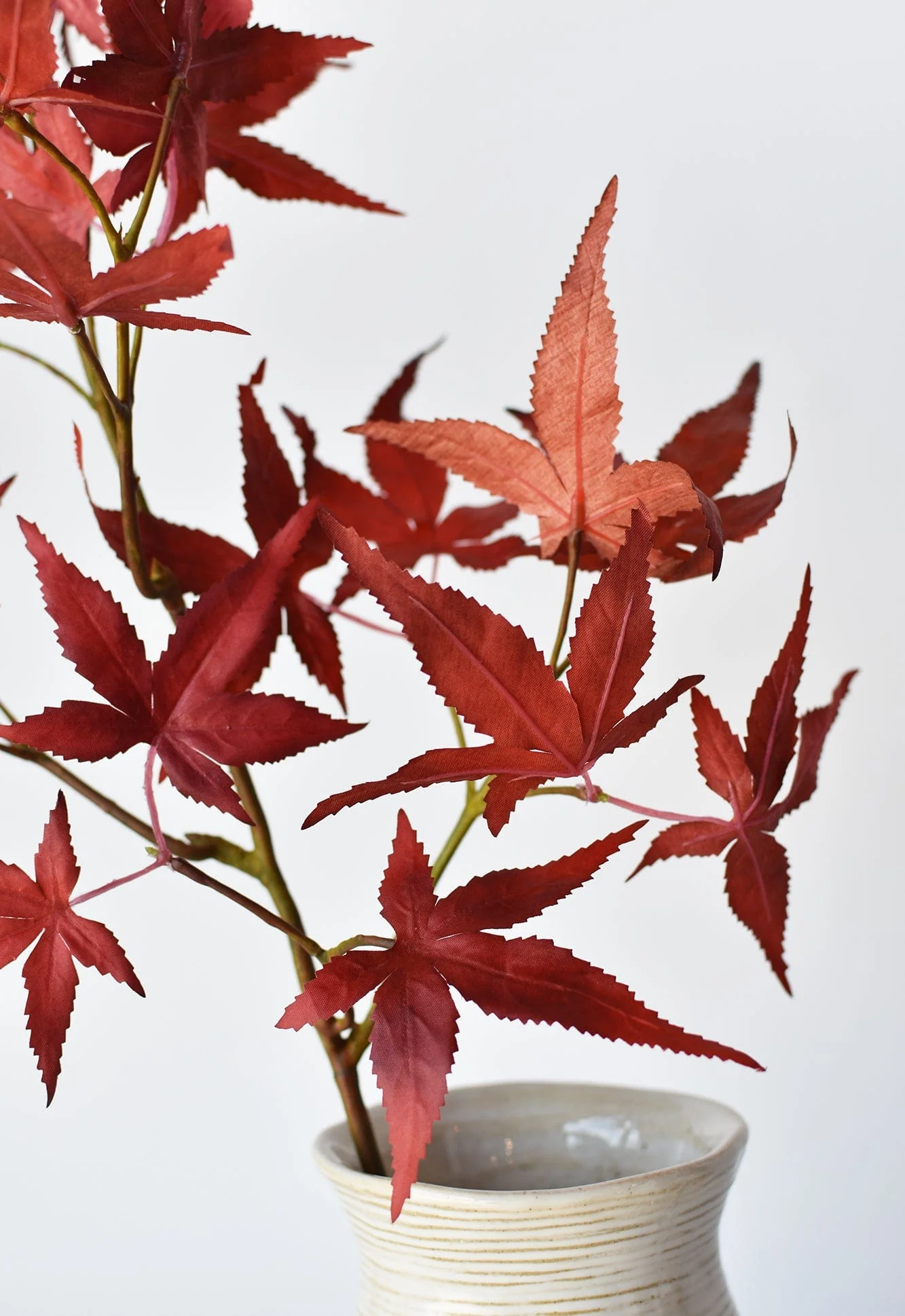 27" Faux Japanese Maple Leaf Stem - Image 4