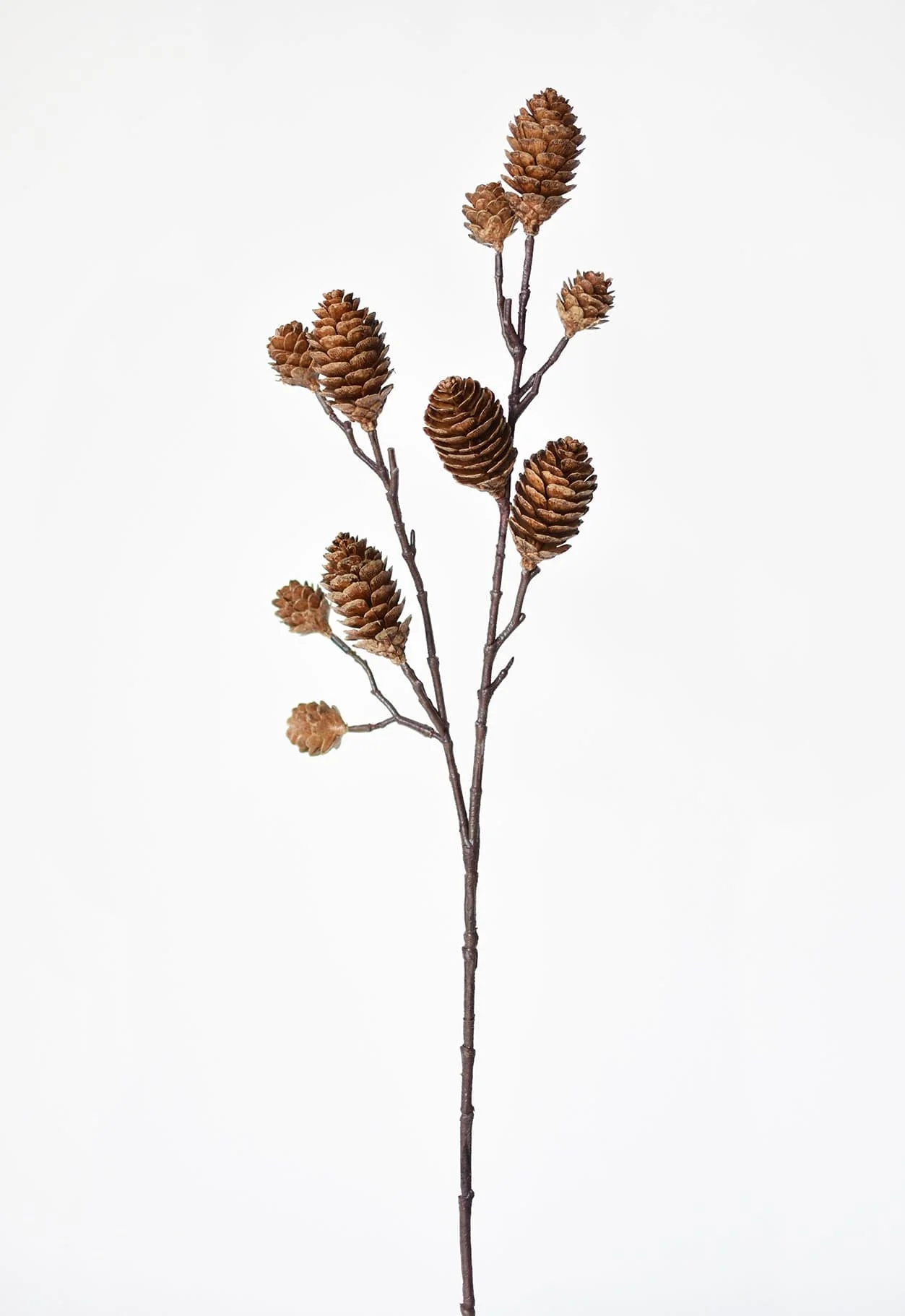 28" Faux Pine Cone Branch Stem - Image 2
