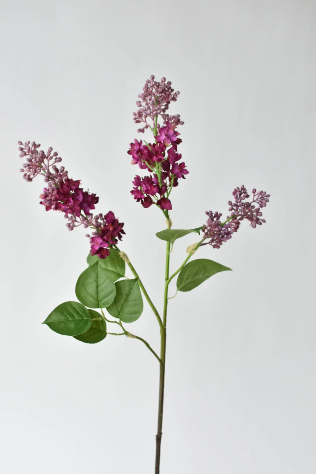 House of JSD 34.5" Faux Vibrant Pink & Purple Lilac Stem - Image 2
