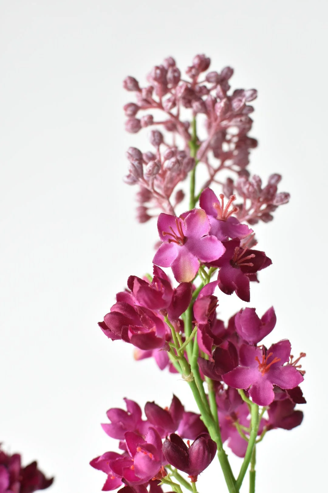 House of JSD 34.5" Faux Vibrant Pink & Purple Lilac Stem - Image 3