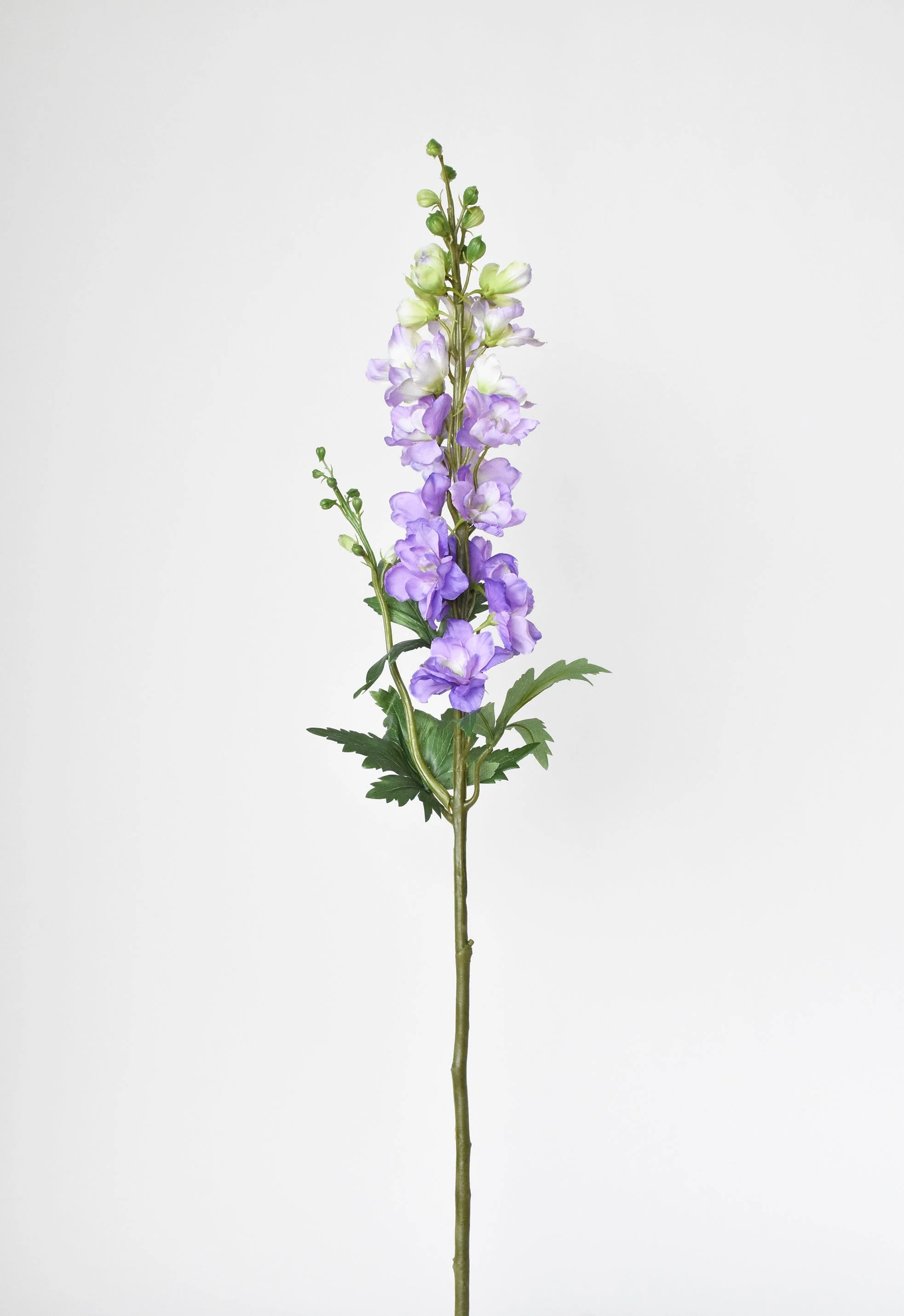 House of JSD 35" Faux Light Purple Delphinium Stem - Image 2