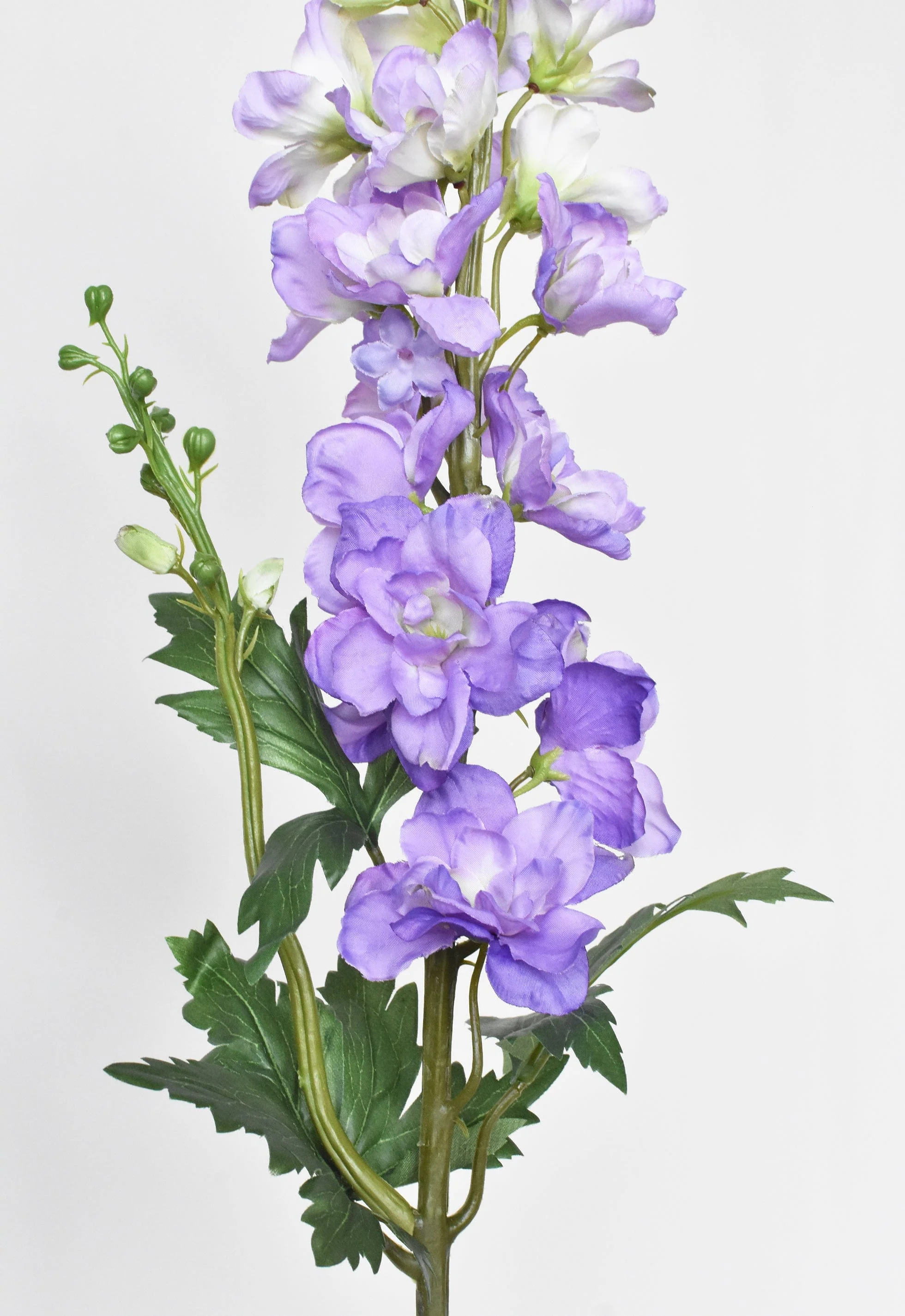 House of JSD 35" Faux Light Purple Delphinium Stem - Image 6
