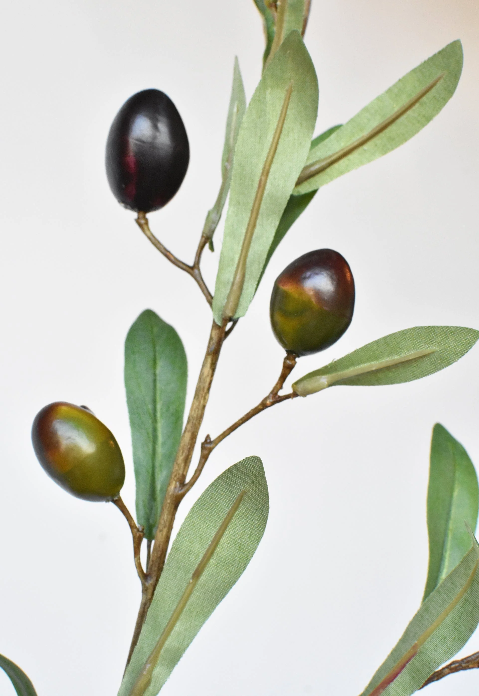 39" Faux Green Olive Stem - Image 3