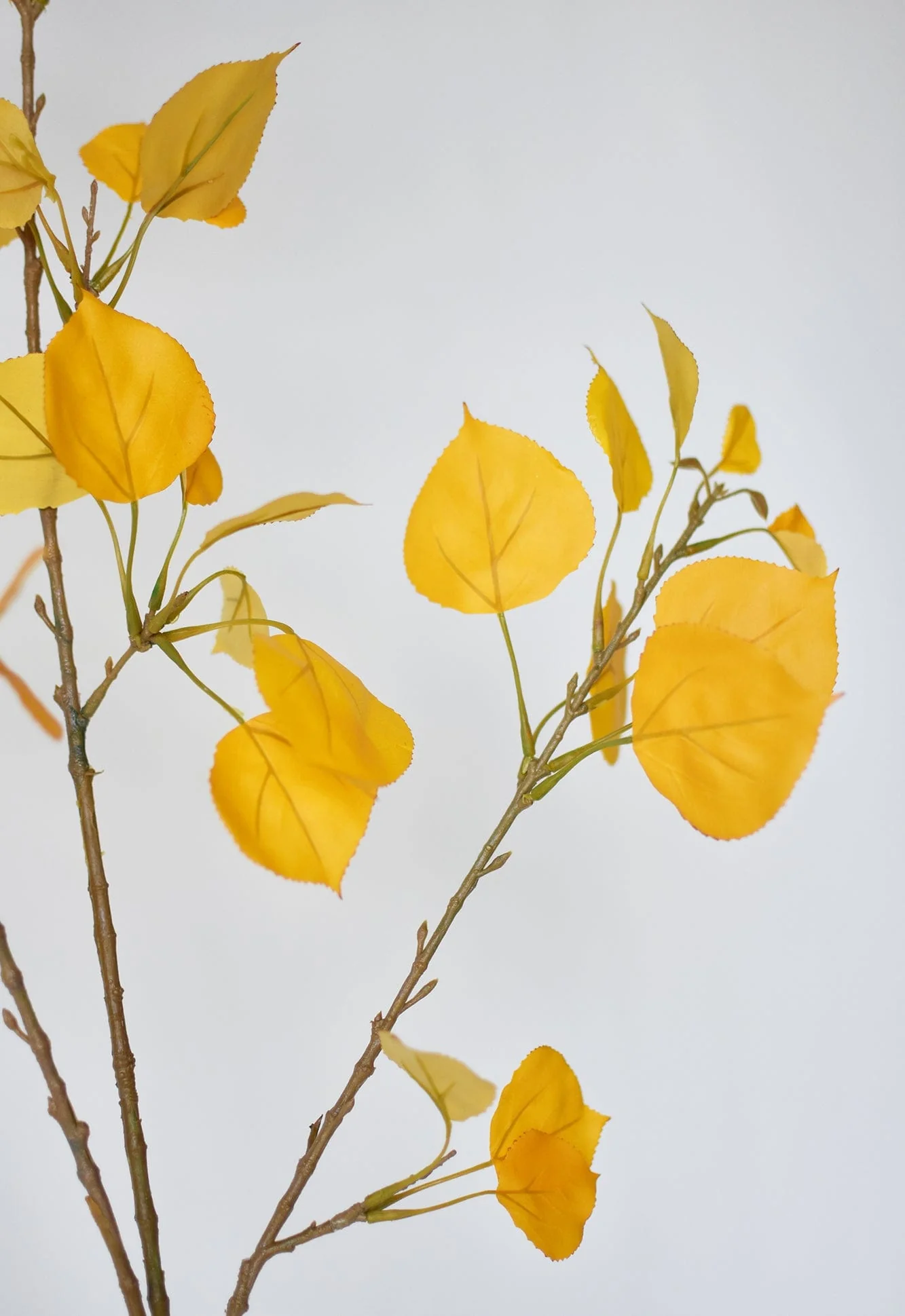 40" Faux Yellow Aspen Branch Spray - Image 3