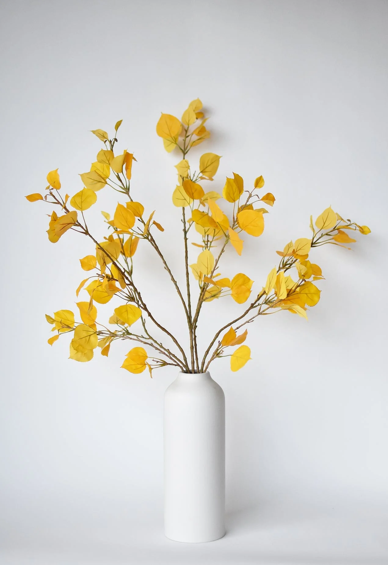 40" Faux Yellow Aspen Branch Spray - Image 4