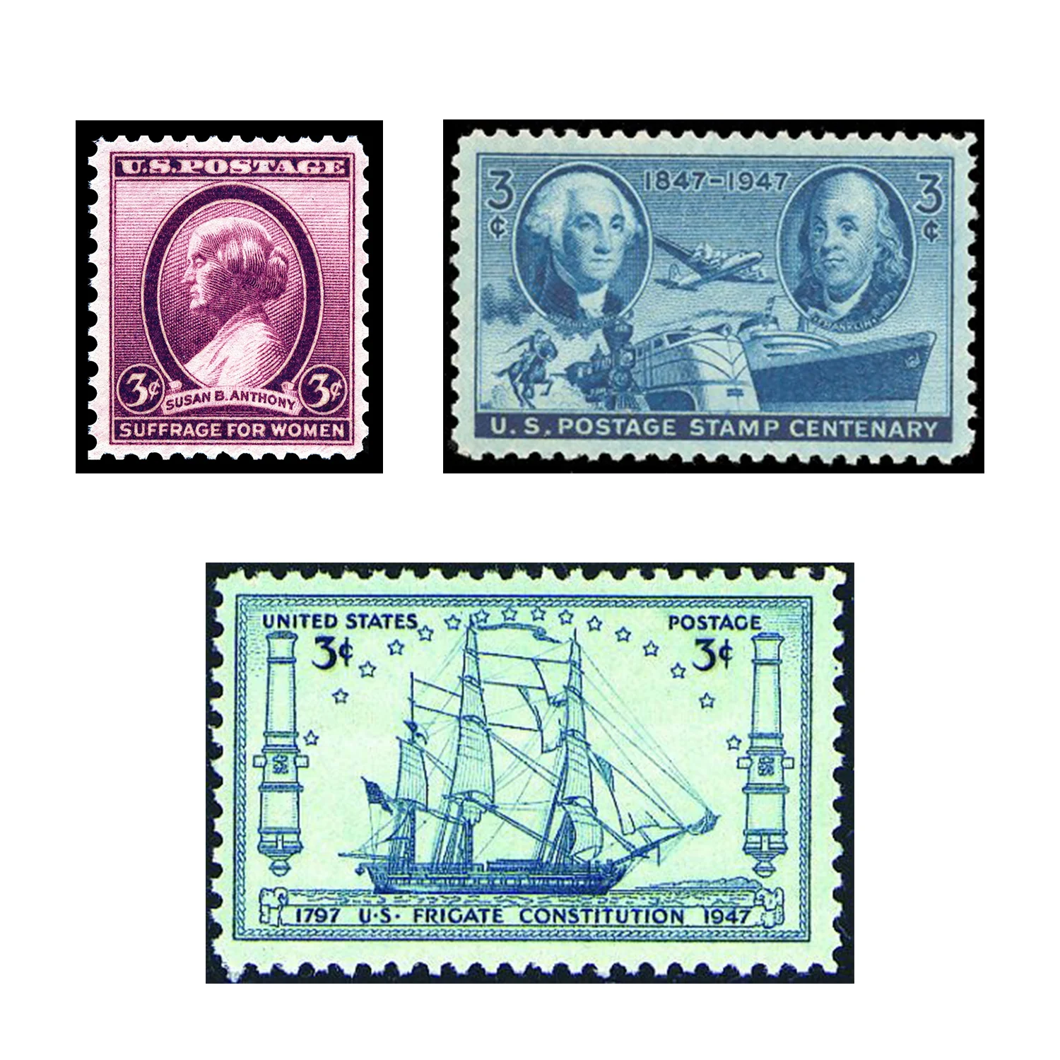 40 U.S. Postage Stamps from 1910-1940 - Image 2