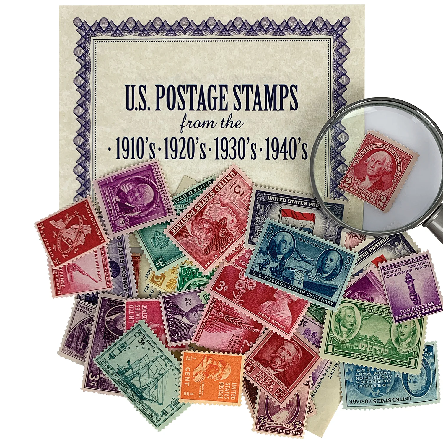 40 U.S. Postage Stamps from 1910-1940 - Image 5