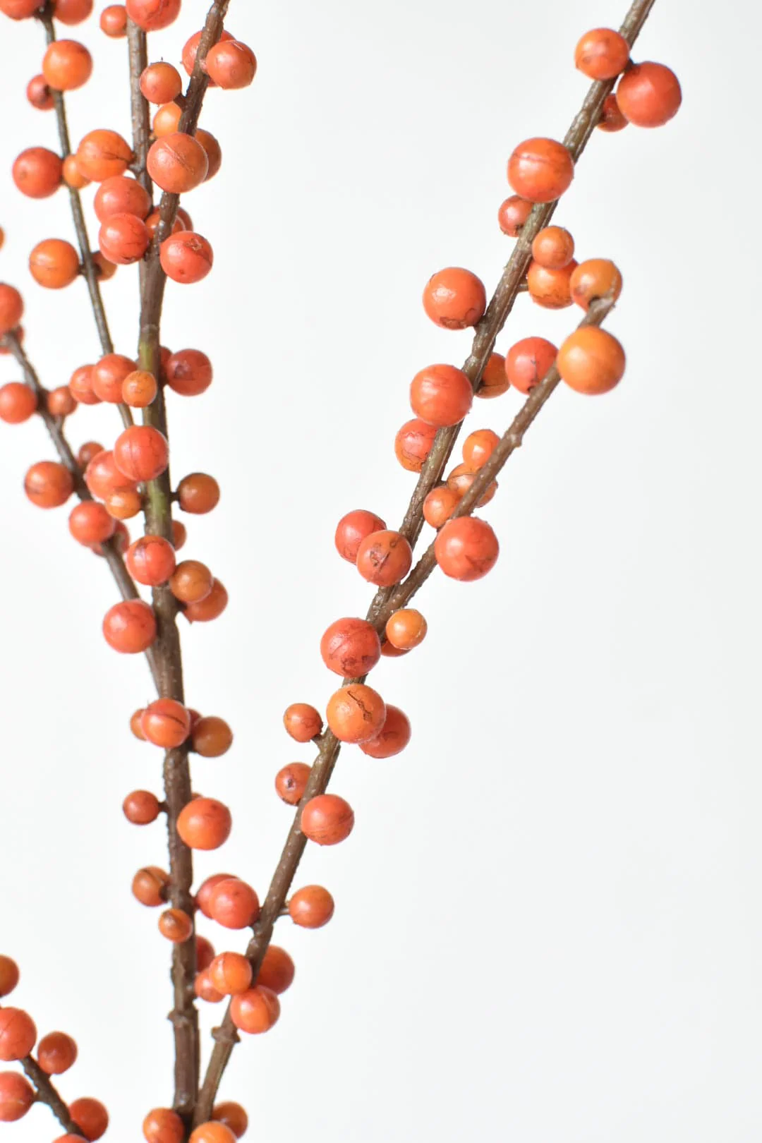 43" Faux Outdoor Orange Berry Stem - Image 3