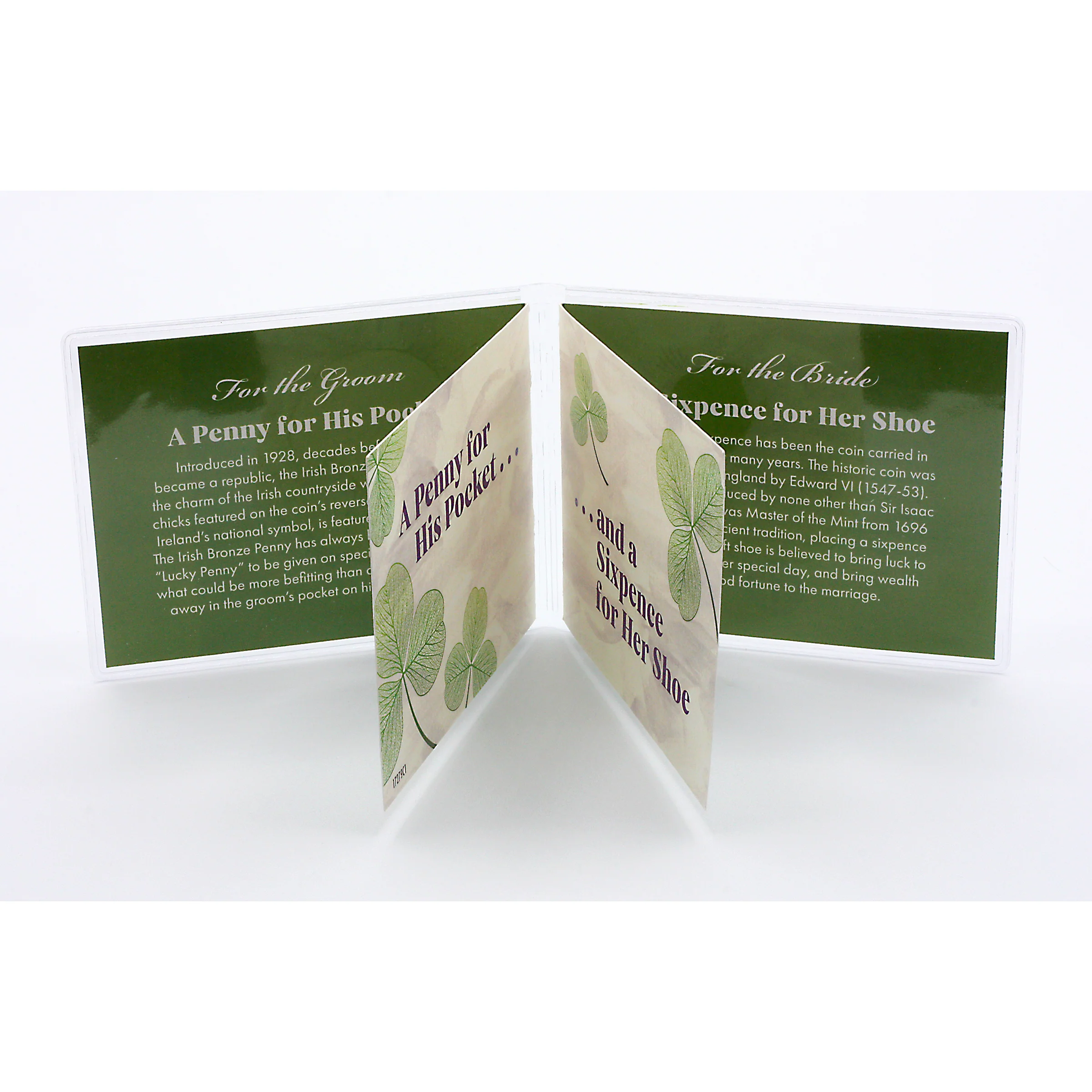 "A Penny For His Pocket and A Sixpence For Her Shoe" Coin Wedding Set - Image 4