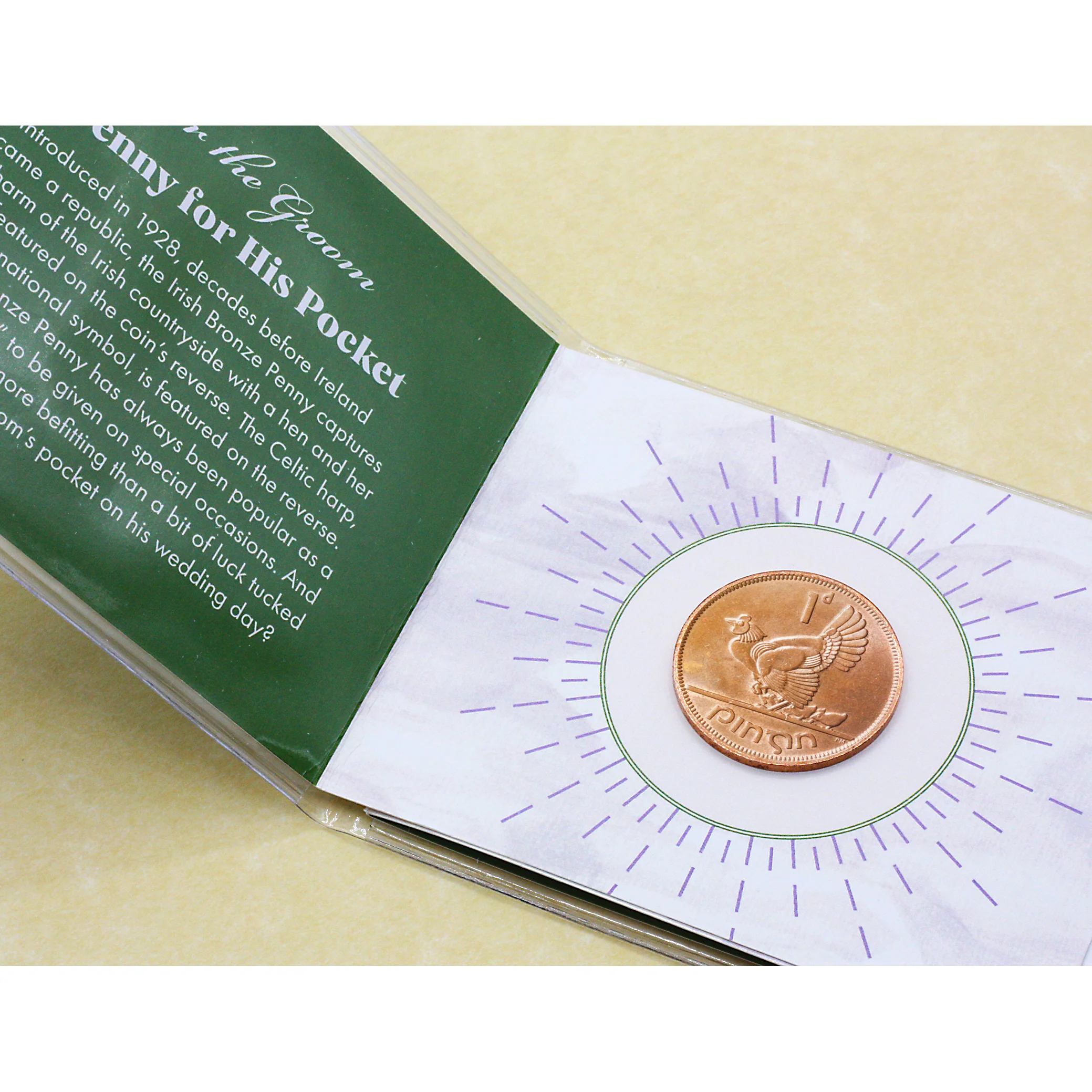 "A Penny For His Pocket and A Sixpence For Her Shoe" Coin Wedding Set - Image 5