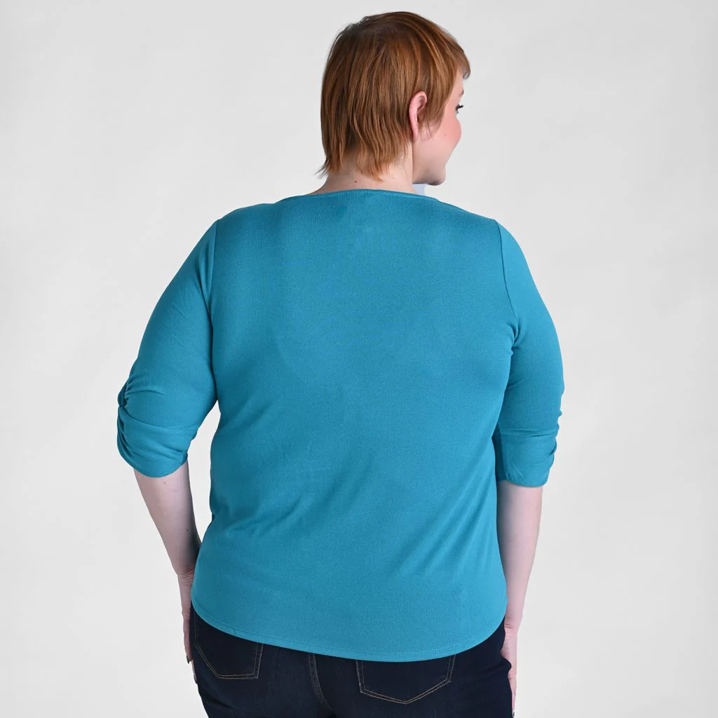 Christopher & Banks Ballet Neck Twisted Sleeve Tee - Image 7