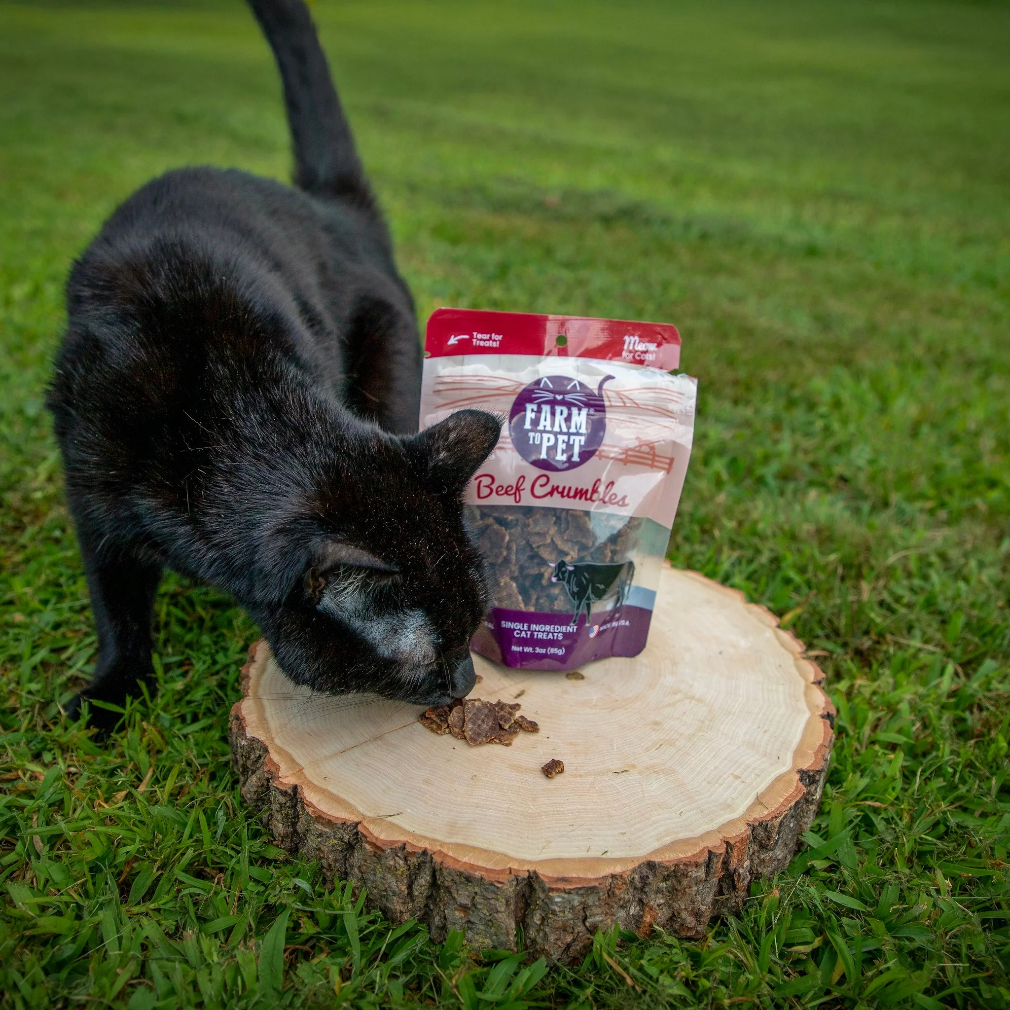 Farm To Pet High Protein Beef Crumbles Cat Treats - Image 3