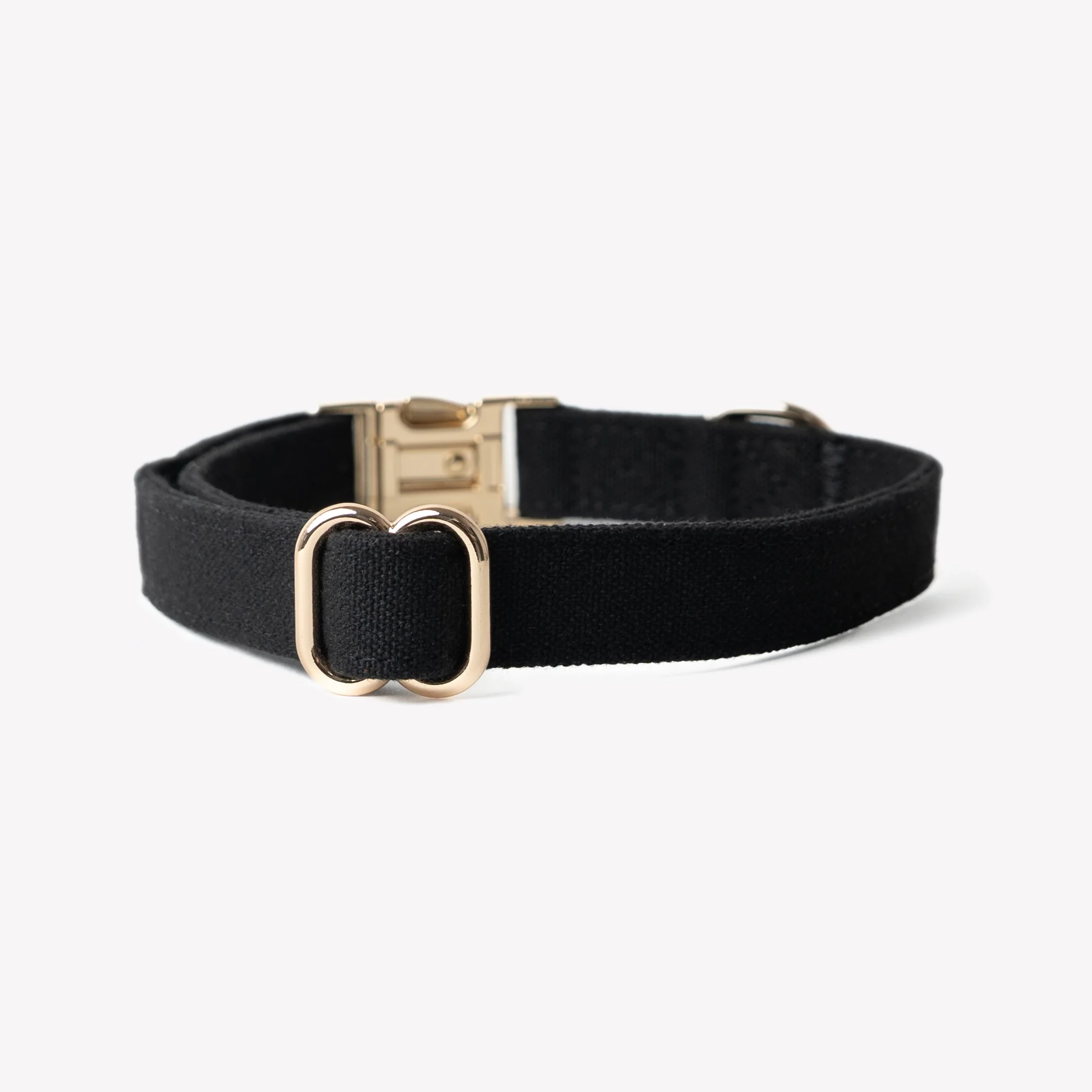 Furlou Black Canvas Dog Collar Choice of Size - Image 2