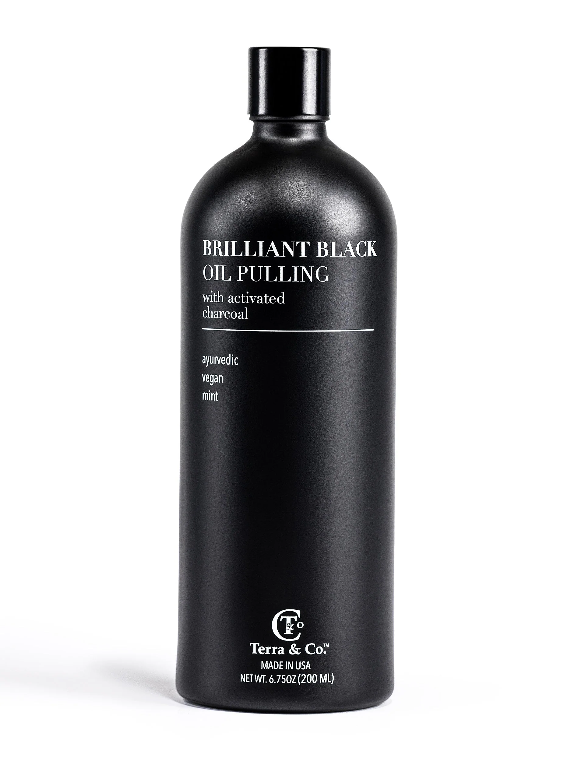 Terra & Co. Brilliant Black® Detox & Gum Health Oil Pulling Mouthwash - Image 2