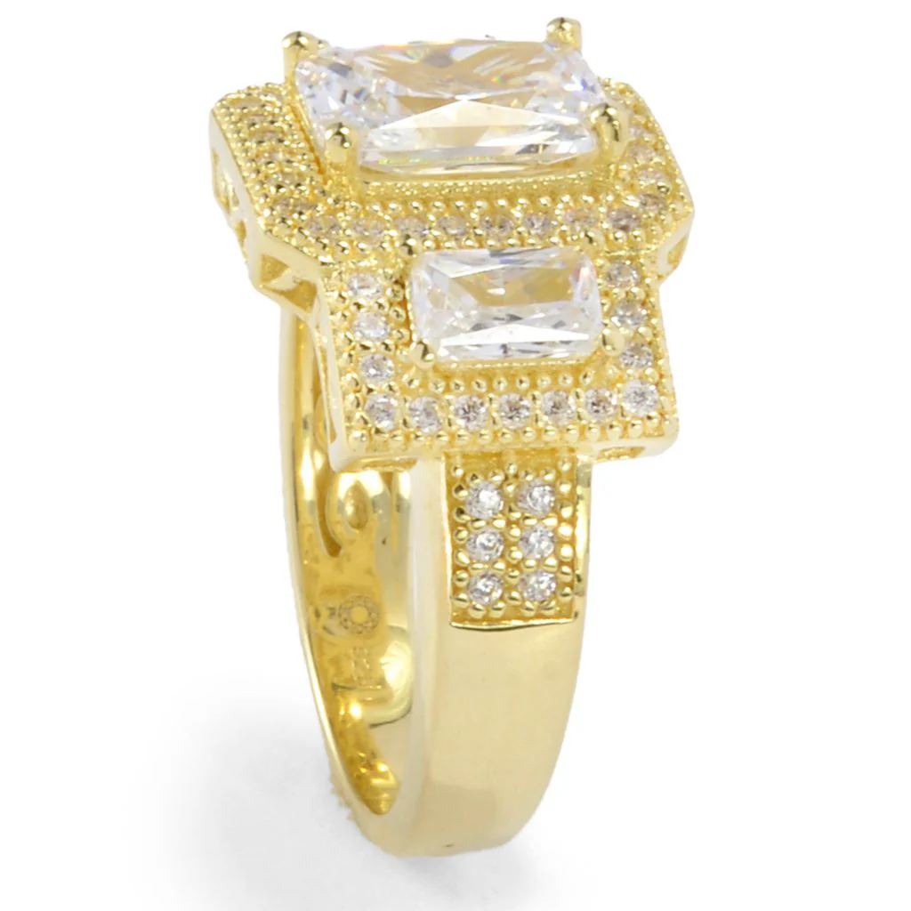 Brilliante Choice of Plating 4.11 DEW Simulated Diamond Halo Ring - Image 3