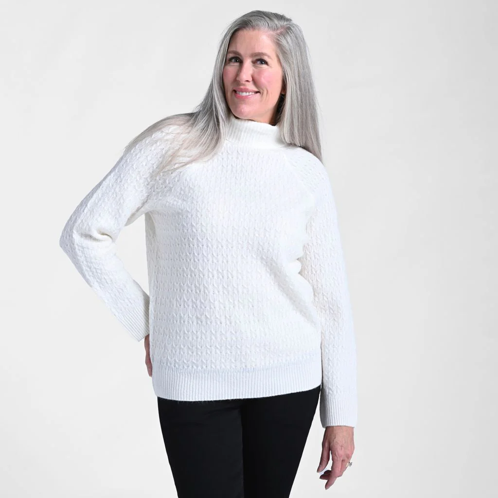 Christopher & Banks Cable Stitch Turtleneck Sweater - Image 4