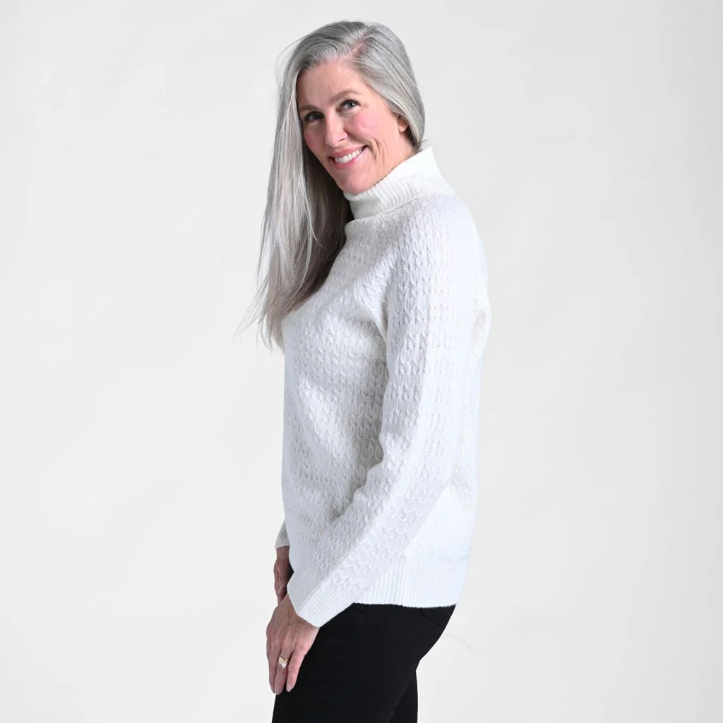 Christopher & Banks Cable Stitch Turtleneck Sweater - Image 6