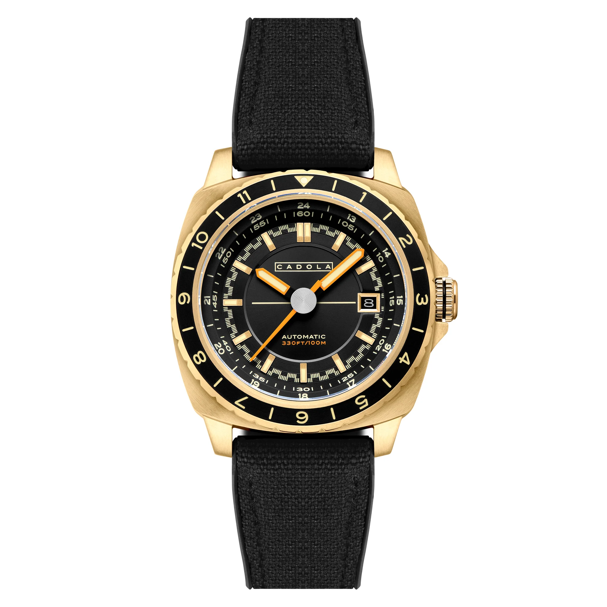 Cadola Men's 41mm Overdrive Automatic Canvas & Silicone Strap Watch - Image 6