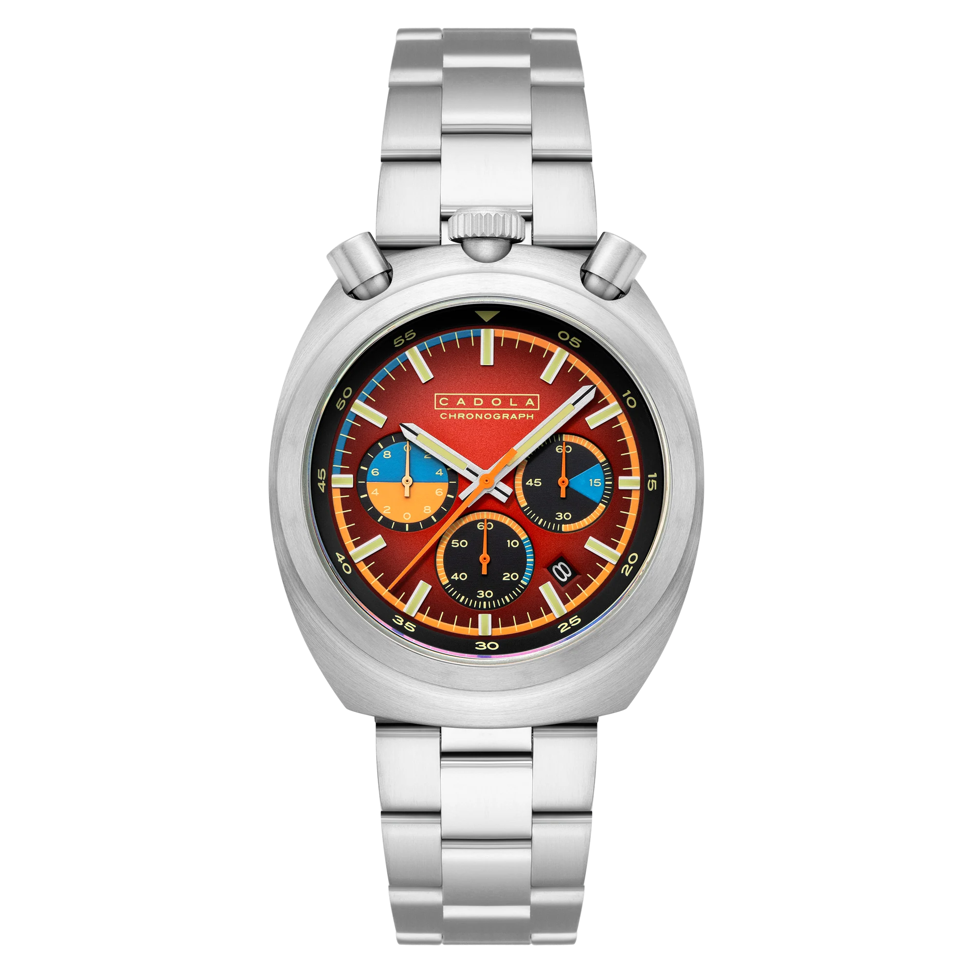 Cadola Men's 42mm Testa Di Toro Quartz Chronograph Bracelet Watch - Image 2