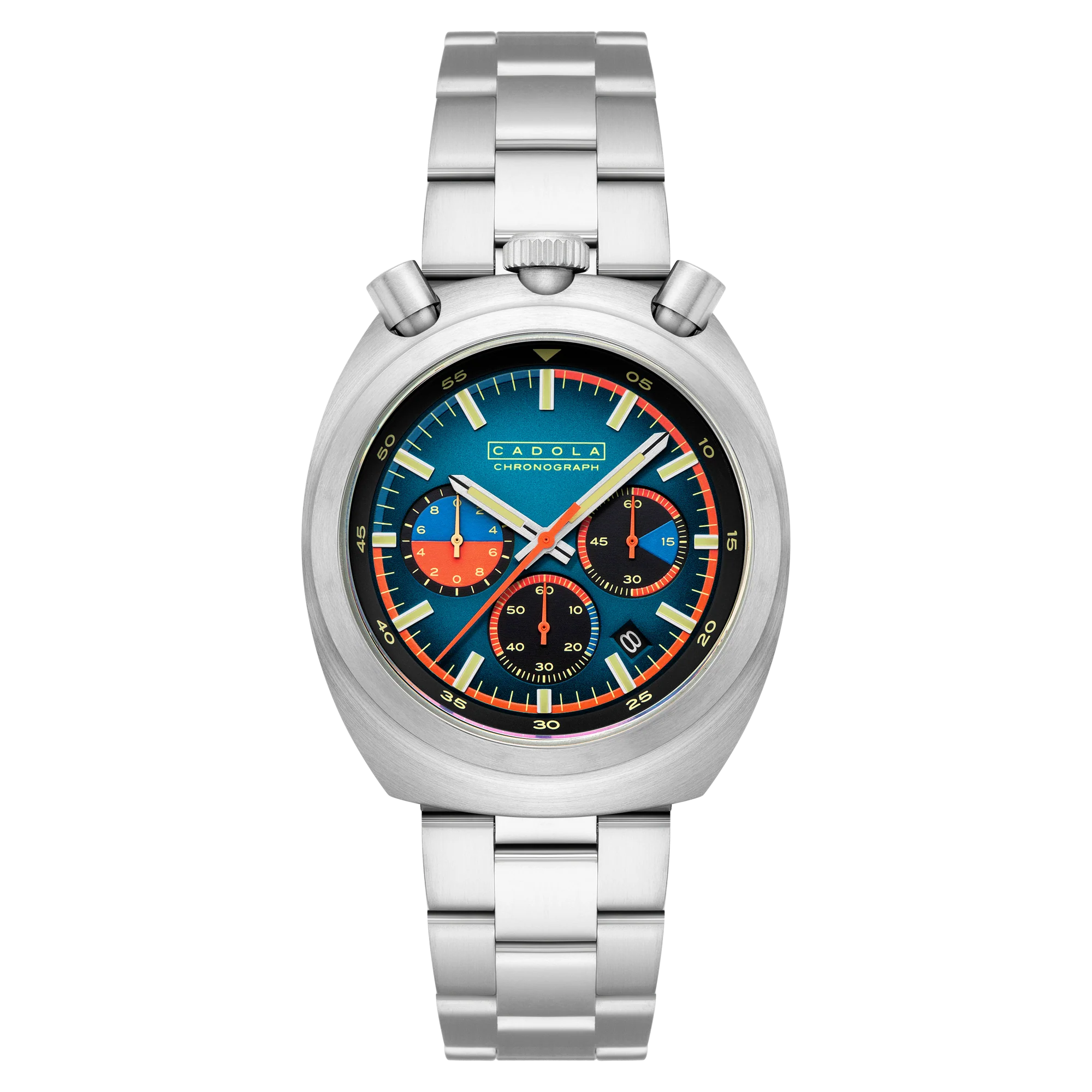 Cadola Men's 42mm Testa Di Toro Quartz Chronograph Bracelet Watch - Image 3
