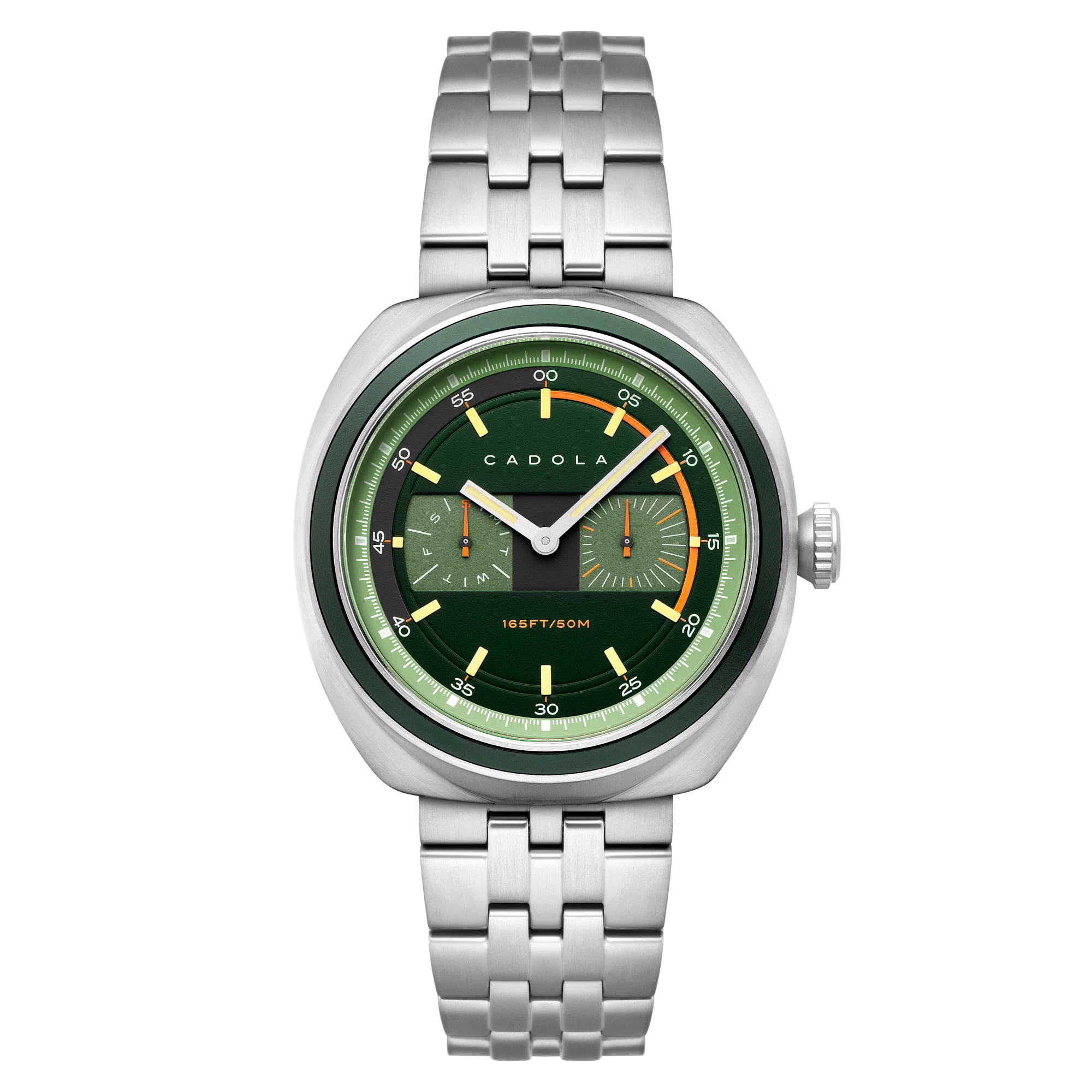 Cadola Men's 43mm Giulia Quartz Calendar Stainless Steel Bracelet Watch - Image 2