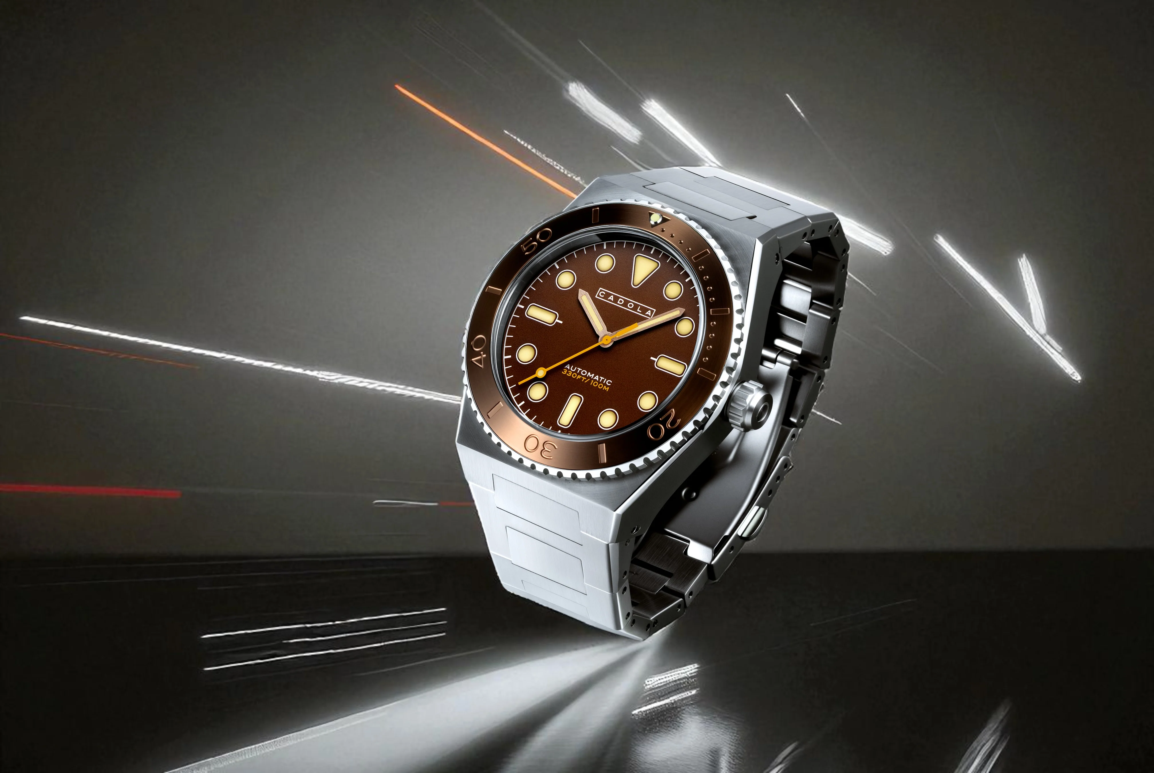 Cadola Men's 44mm Farina Automatic Bracelet Watch - Image 10