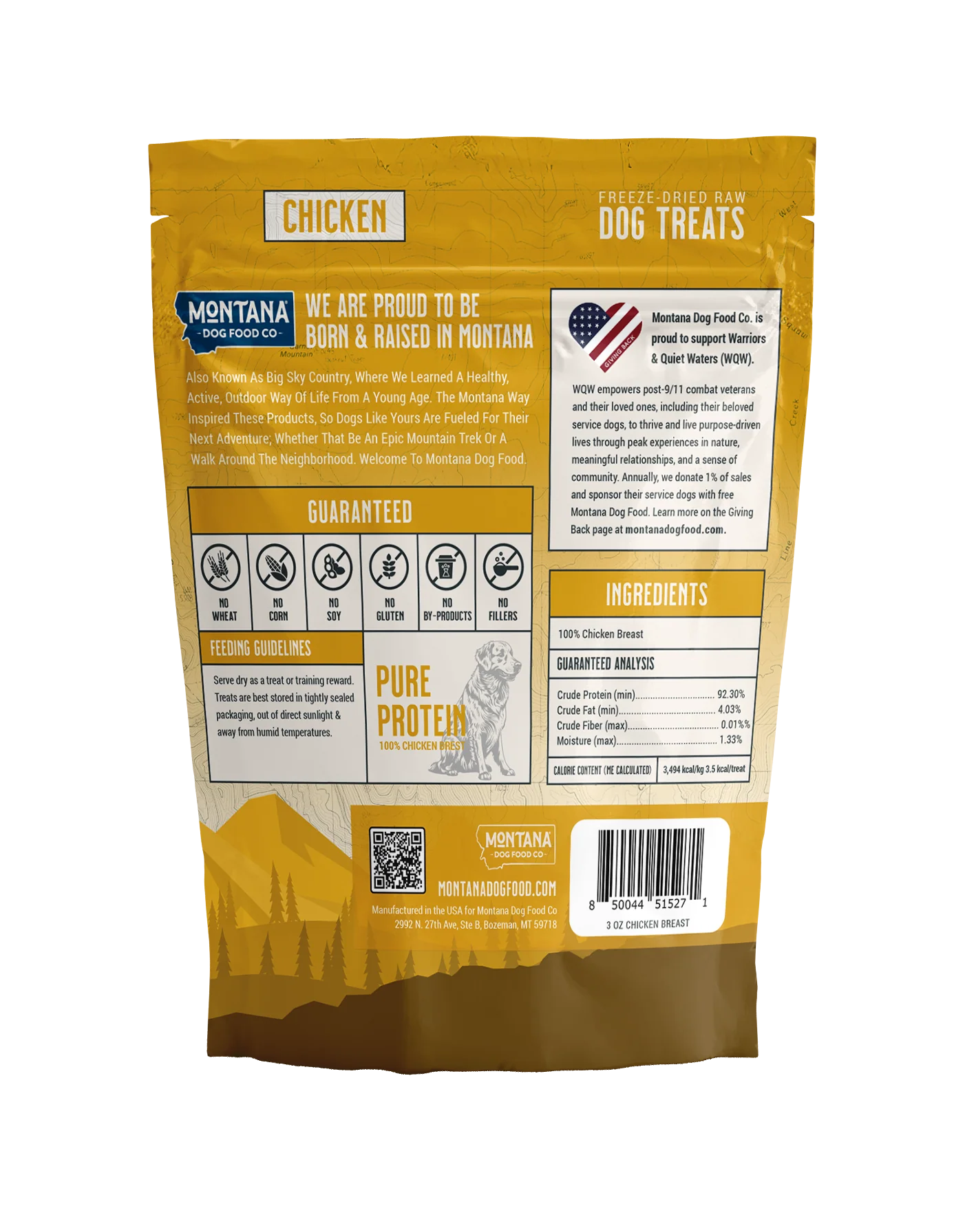 Montana Dog Food Co Chicken Breast Freeze-Dried Dog Treats 3oz - Image 2