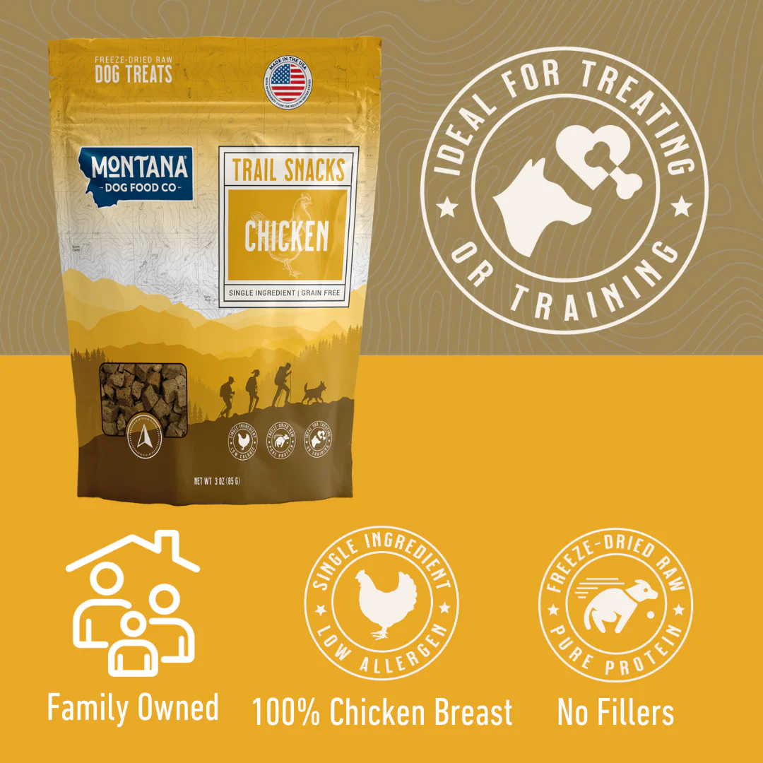 Montana Dog Food Co Chicken Breast Freeze-Dried Dog Treats 3oz - Image 3