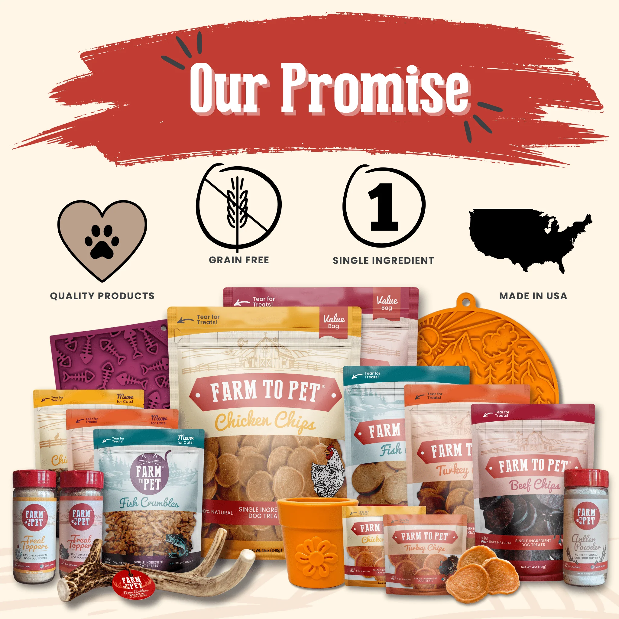Farm To Pet All-Natural Single-Ingredient Chicken Chips Dog Treats - Image 6