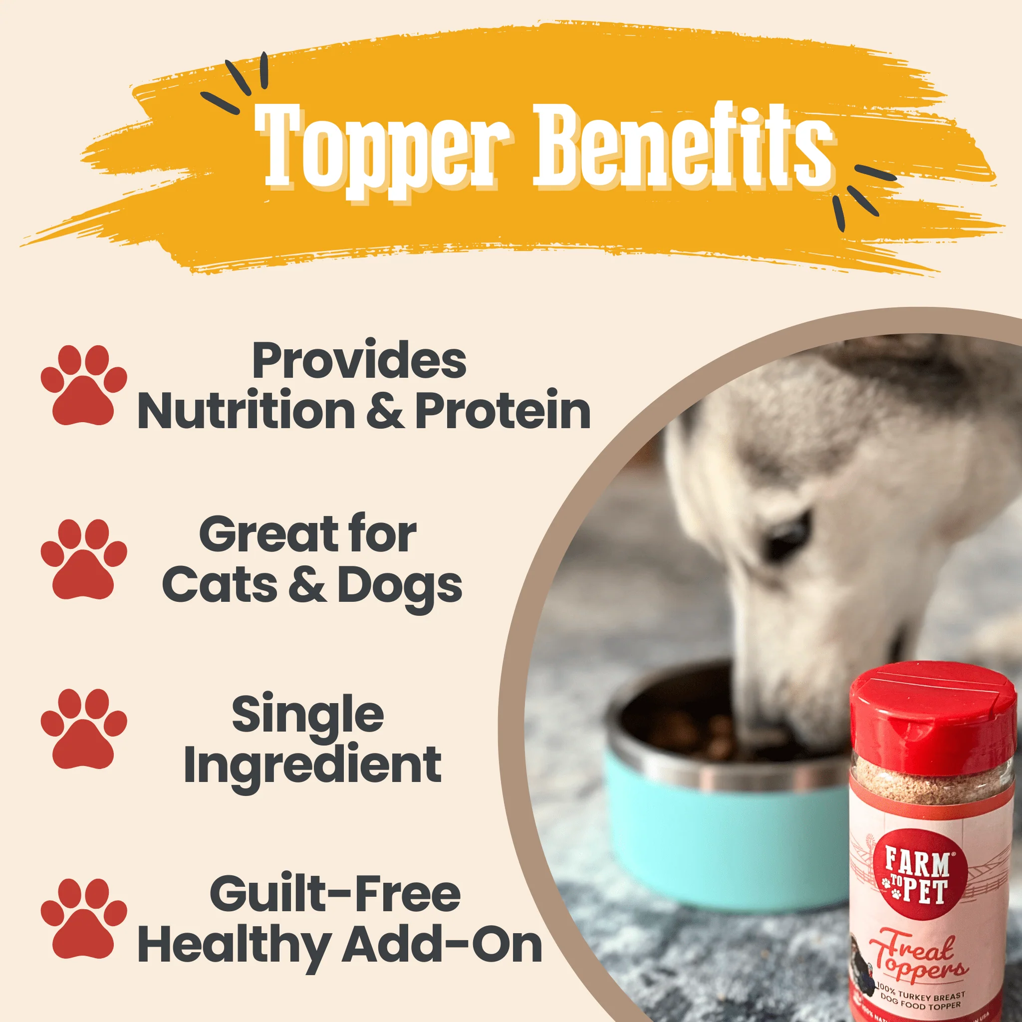 Farm To Pet Chicken & Turkey Dog Food Topper Bundle - Image 6