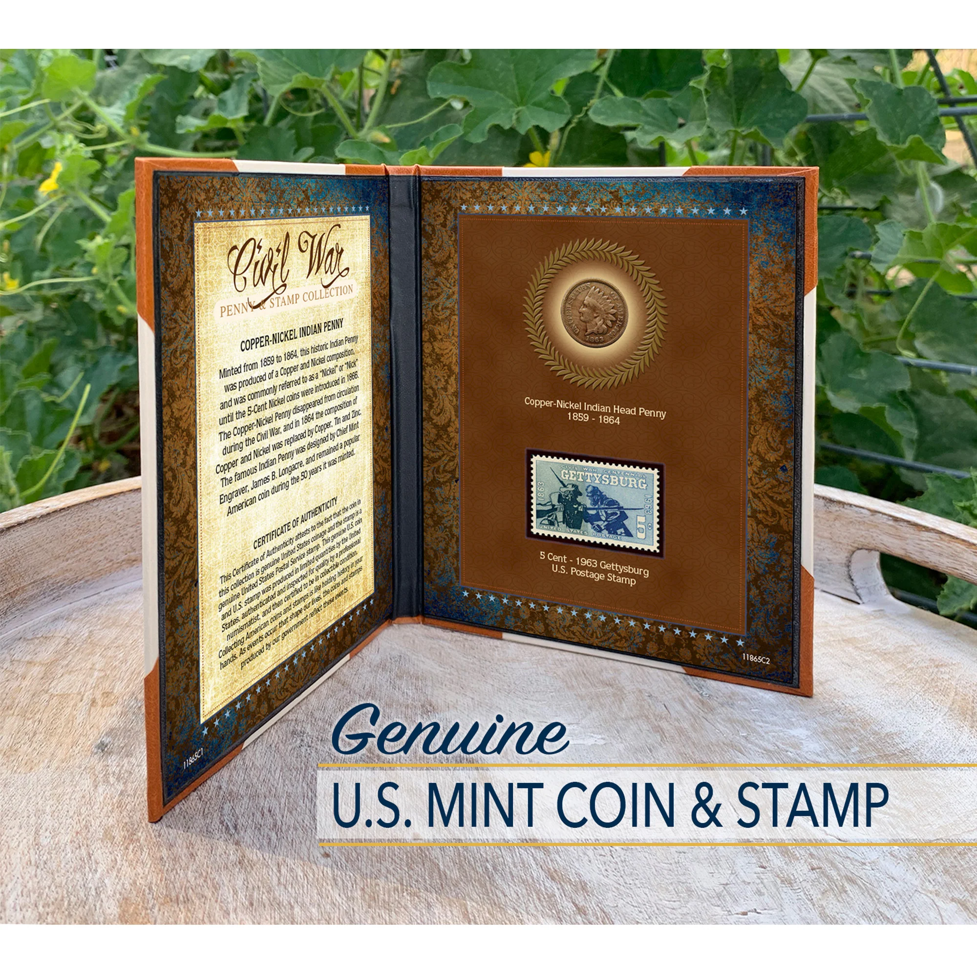 1861-1864 Civil War Penny & Stamp Collection - Image 4