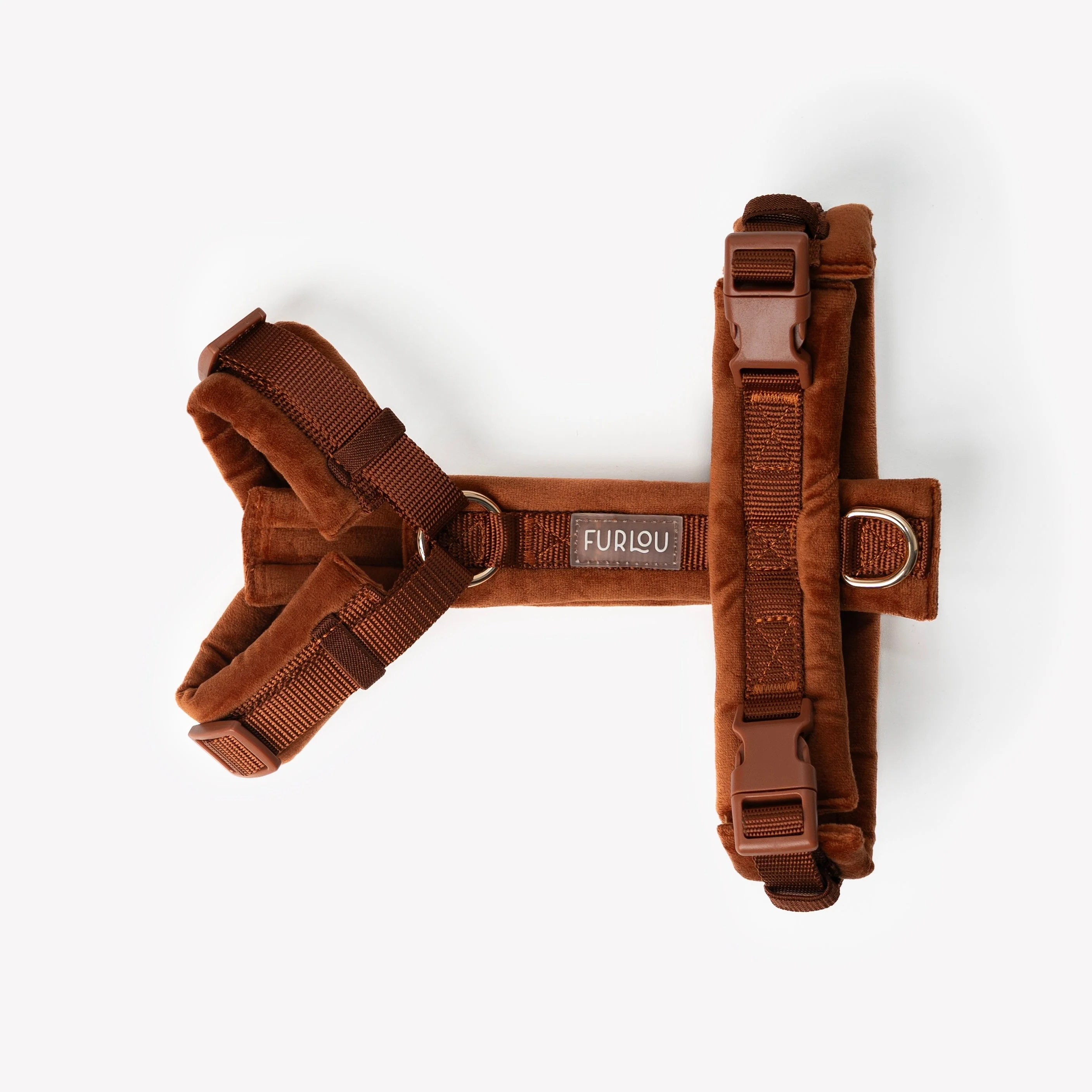 Furlou Clay Velvet Dog Harness Choice of Size - Image 2