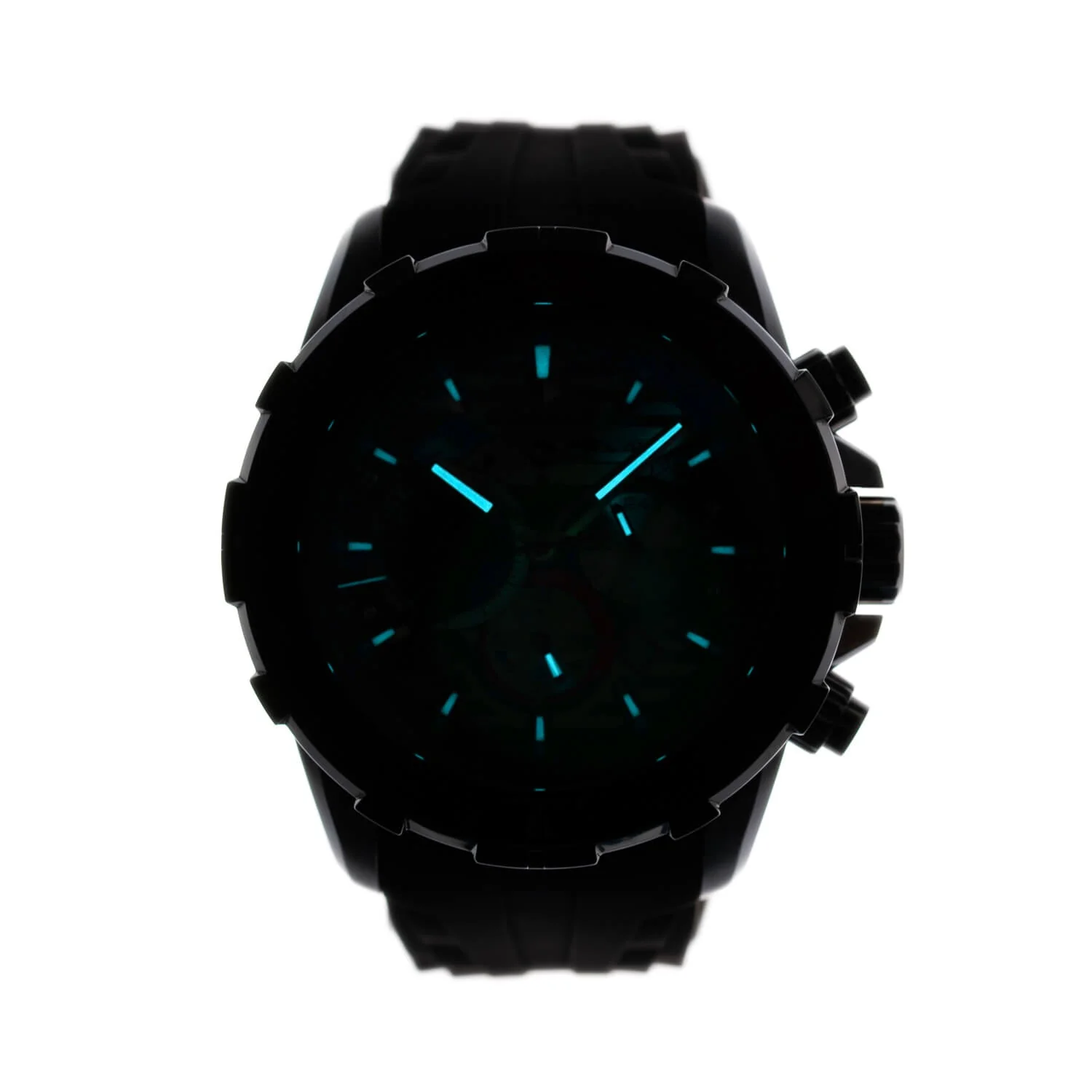 Cobalt Men's 51mm Airborne Quartz Chronograph Silicone Strap Watch - Black - Image 6
