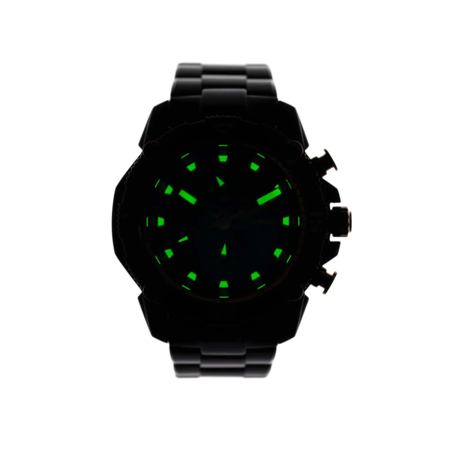 Cobalt Men's 46mm Code-X Quartz Chronograph Bracelet Watch - Rosetone - Image 6