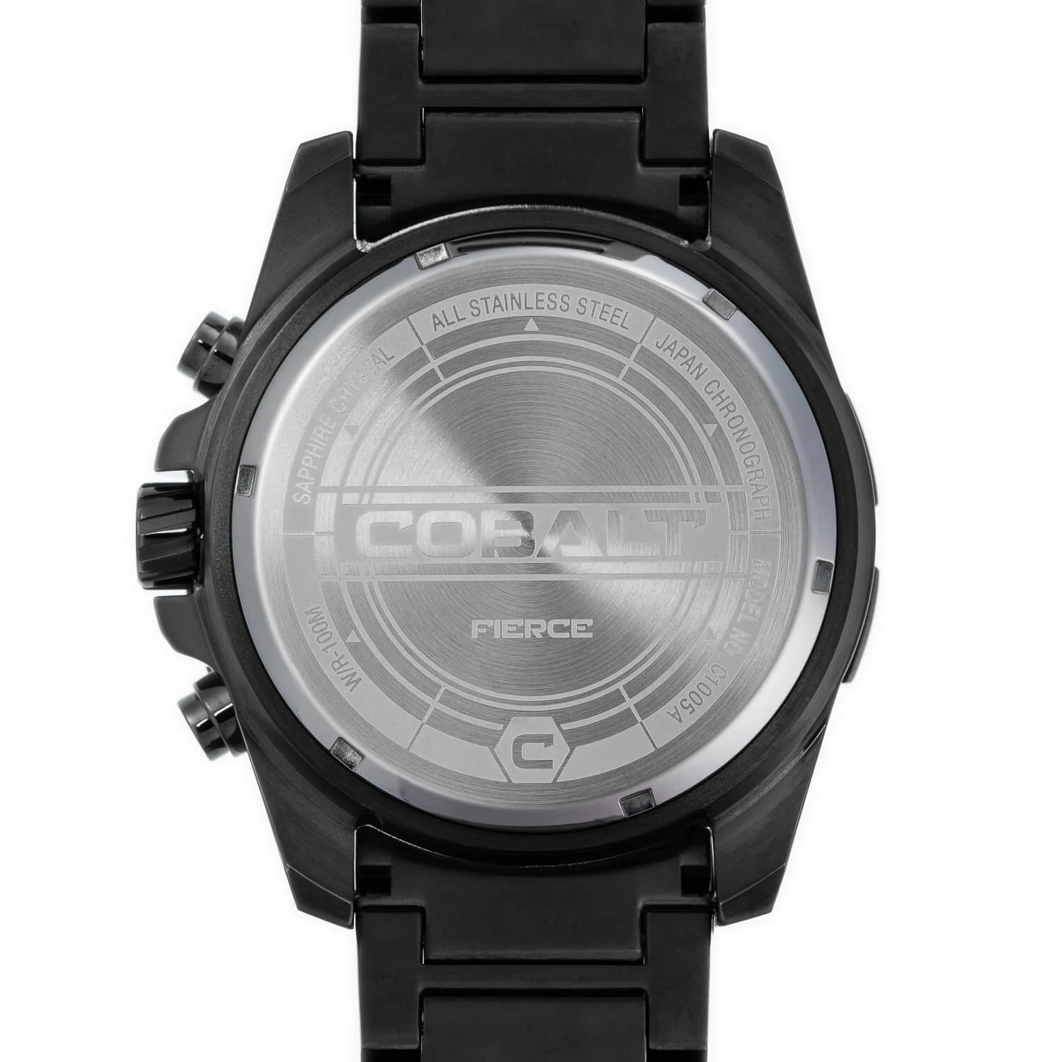 Cobalt Men's 52mm Fierce Quartz Chronograph Bracelet Watch - Gunmetal - Image 3
