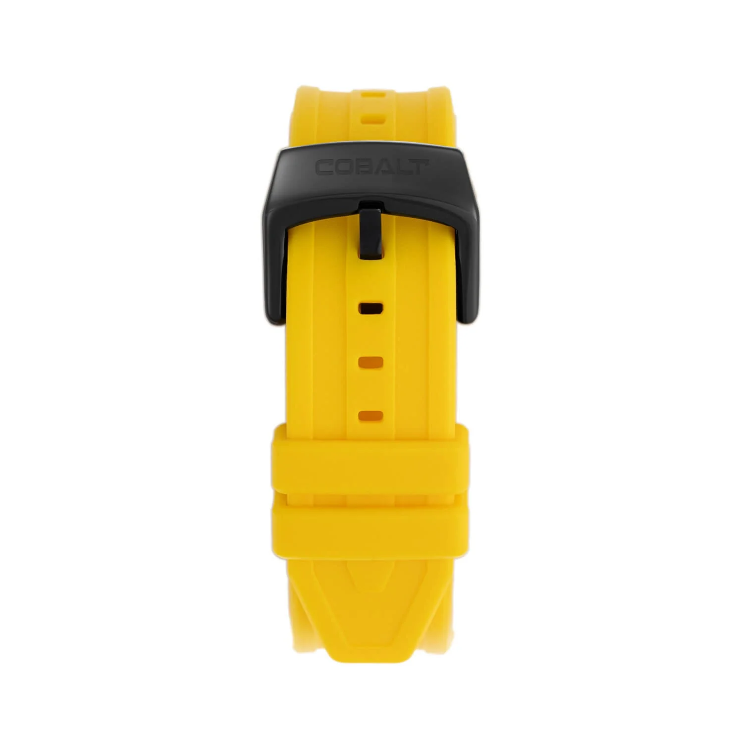 Cobalt Men's 43mm R.P.M Quartz Chronograph Tonneau Strap Watch - Yellow - Image 4