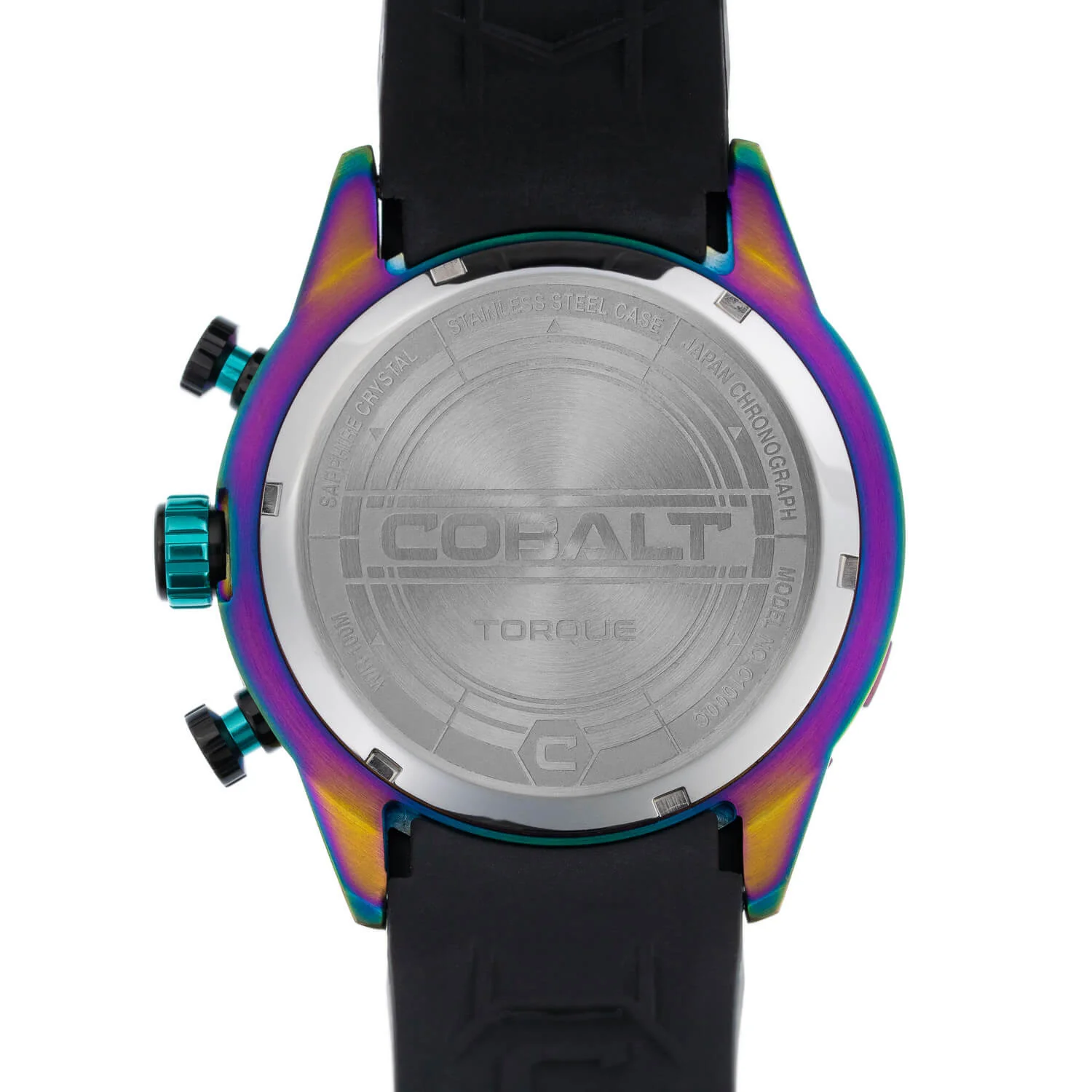 Cobalt Men's 48mm Torque Quartz Chronograph Abalone Strap Watch - Iridescent - Image 3