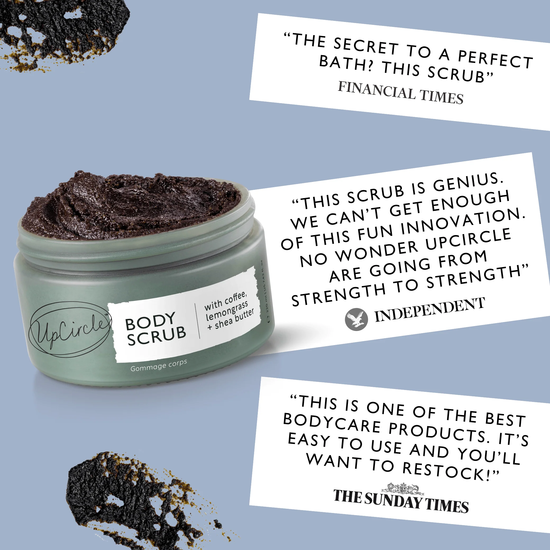 UpCircle Coffee Body Scrub with Lemongrass - Image 3
