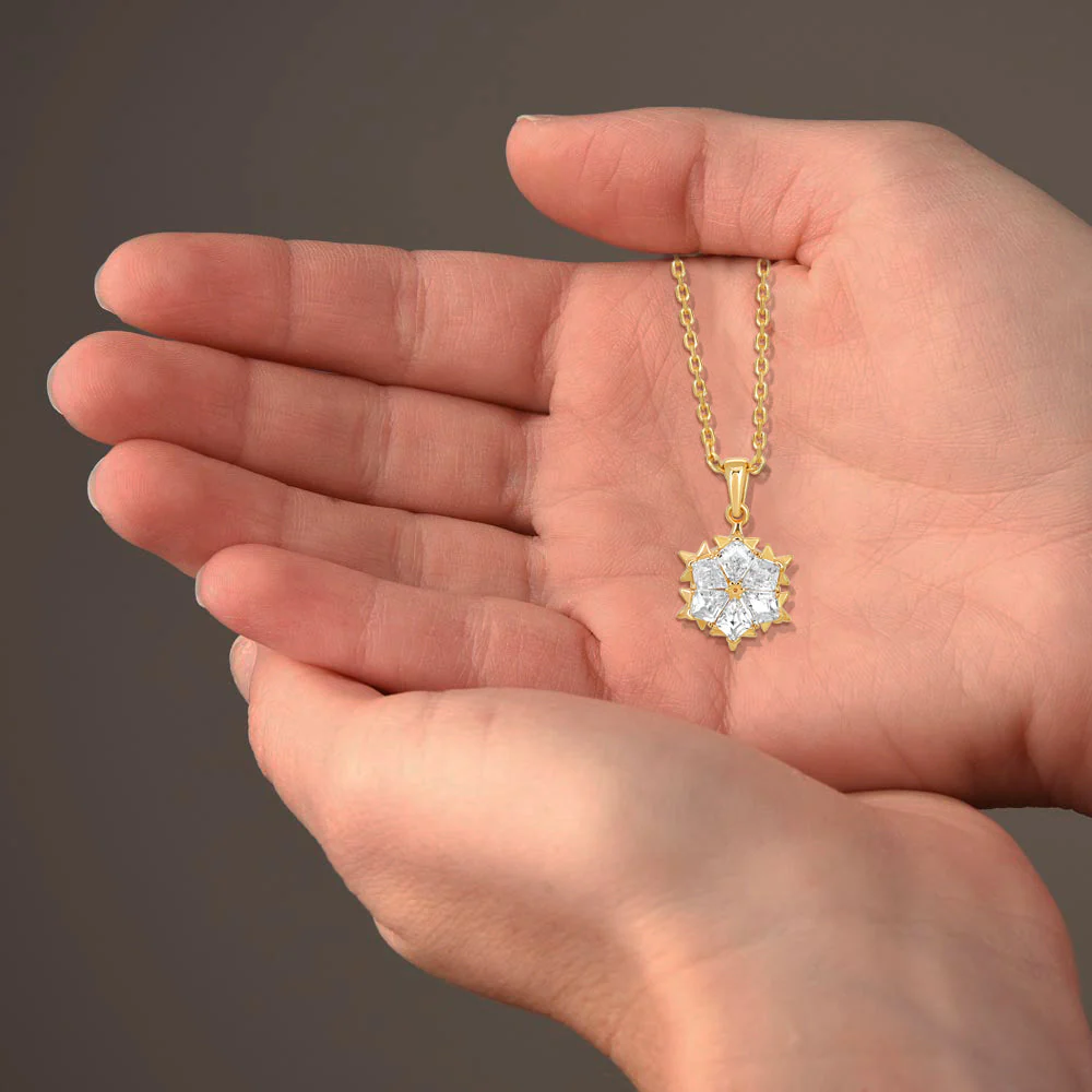 TRYNDI 18K Gold Plated "Dazzling Star" Swarovski Crystal Necklace - Image 7