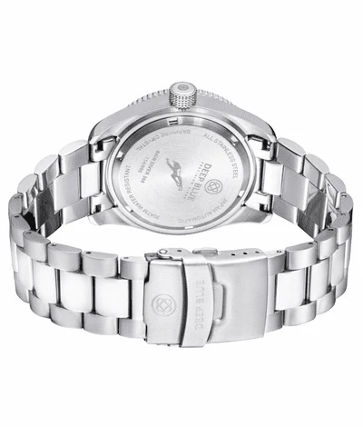 Deep Blue 40mm Skin Diver 300 Automatic Vintage Ceramic Bezel Stick Marker Bracelet Watch - Image 2