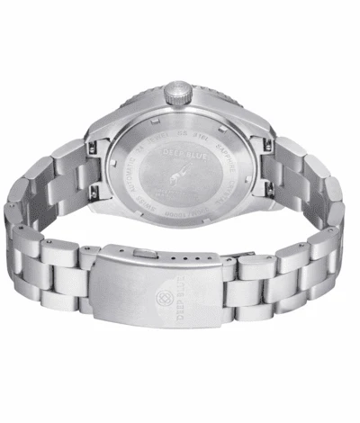 Deep Blue 42mm Ocean Mariner 300 Swiss Automatic Ceramic Lume Bezel Bracelet Watch - Image 4
