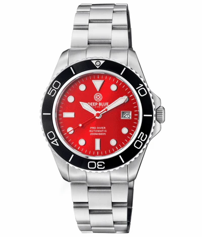 Deep Blue 42mm Pro Diver 200 Automatic Bracelet Watch - Image 3