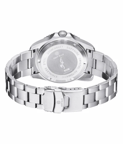 Deep Blue 42mm Pro Diver 200 Automatic Bracelet Watch - Image 6