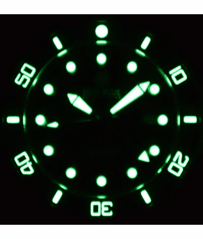 Deep Blue 44mm Green Land Quartz Dual Time Bracelet Watch - Image 3