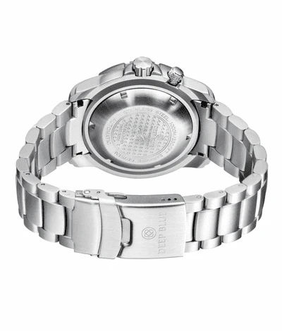 Deep Blue 44mm Pro Sea Diver II Automatic Ceramic Bezel Bracelet Watch - Image 6