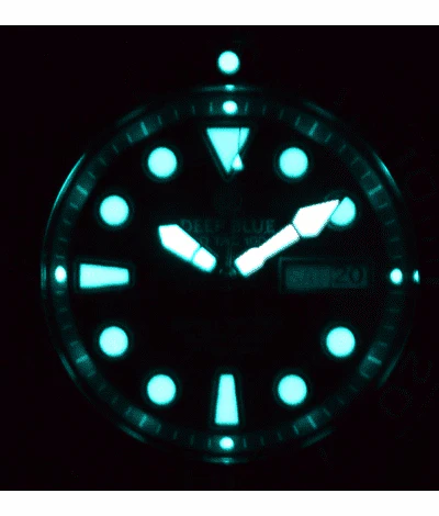 Deep Blue 44mm Pro Sea Diver II Automatic Ceramic Bezel Bracelet Watch - Image 7