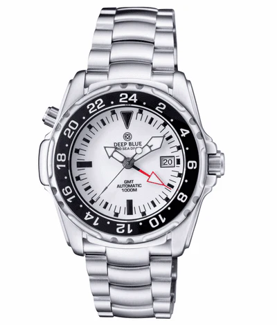 Deep Blue 45mm Pro Sea Diver Expedition Automatic GMT Ceramic Bezel Bracelet Watch - Image 2