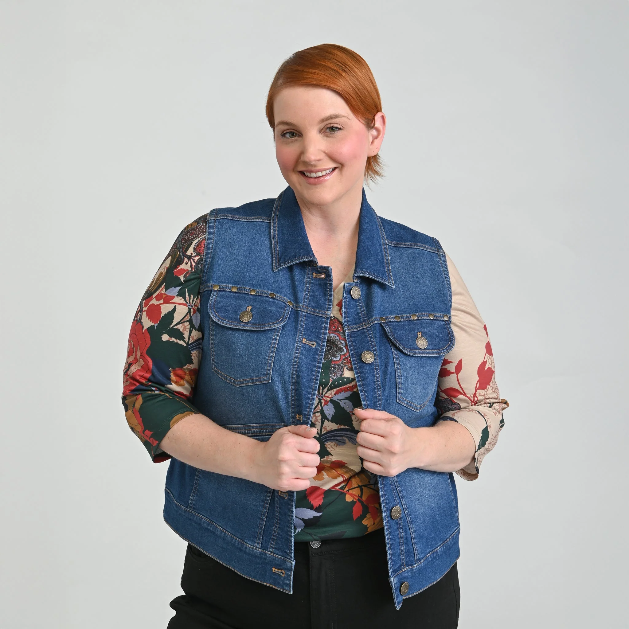 Christopher & Banks Denim Vest - Image 4