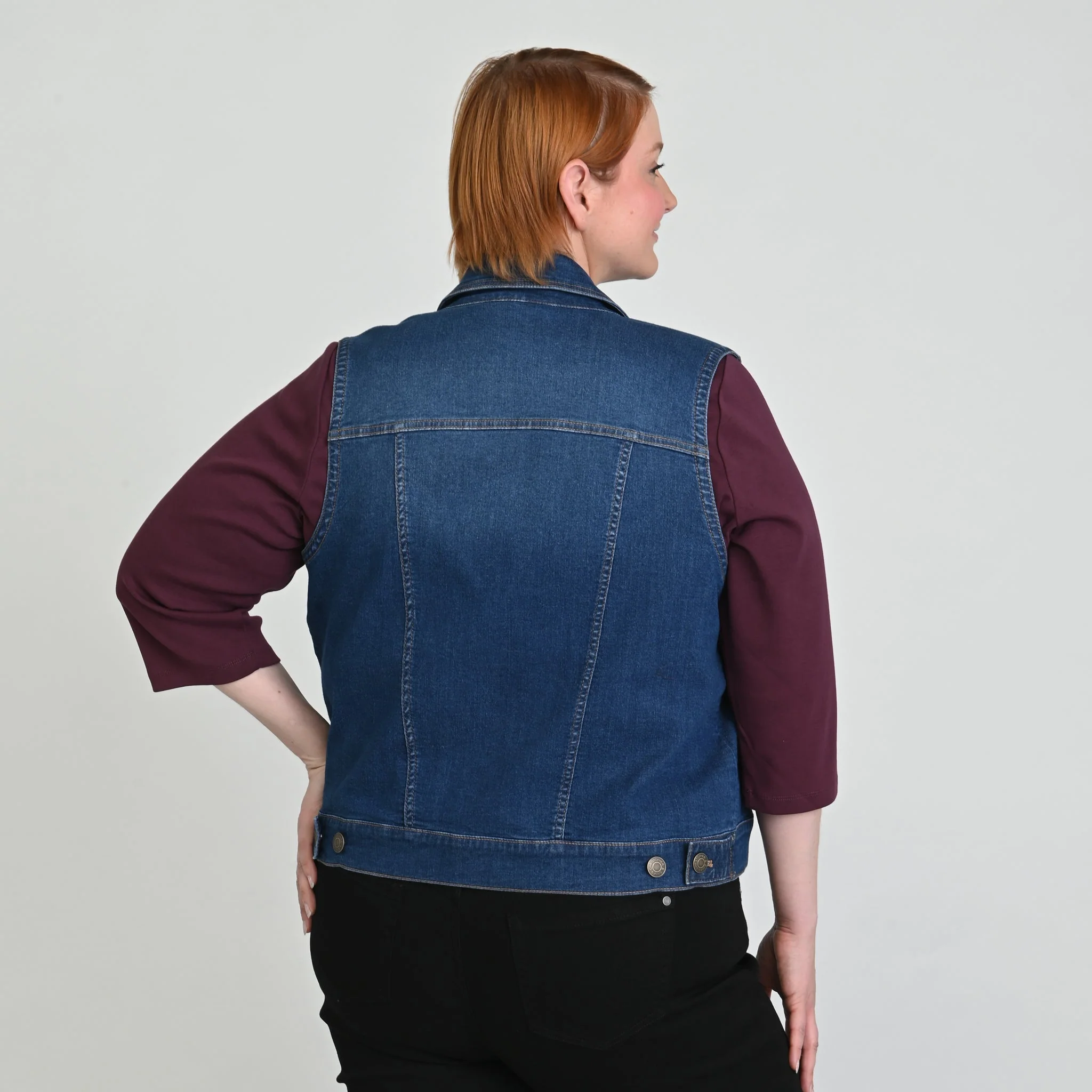 Christopher & Banks Denim Vest - Image 5